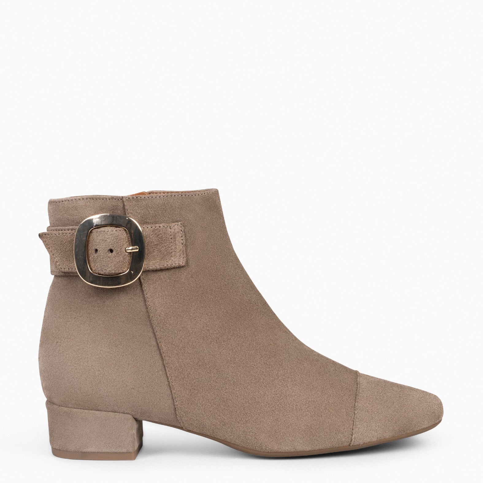 NAPLES - TAUPE Women booties with buckle