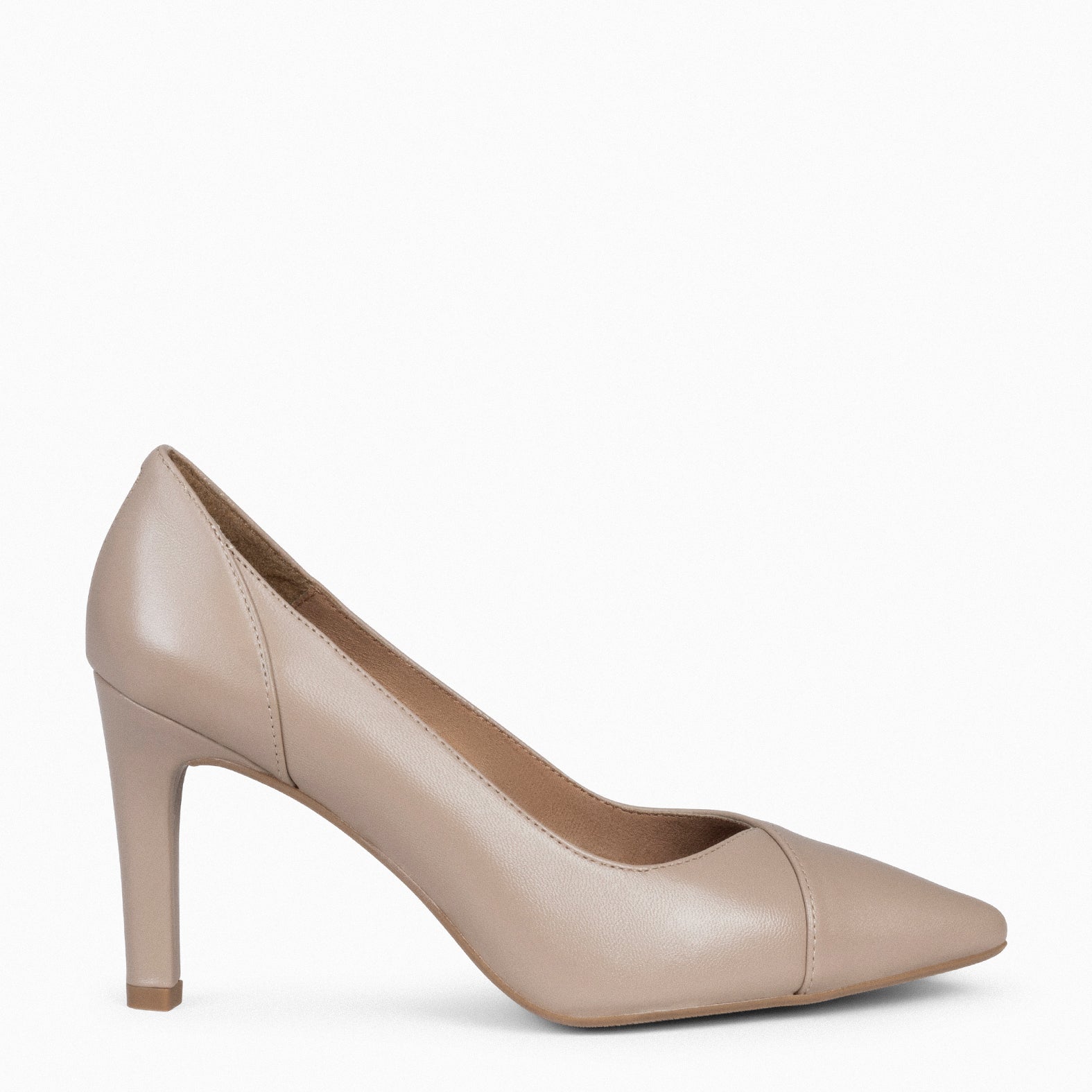 GLAM – Zapatos elegantes de tacón alto TAUPE | miMaO ®