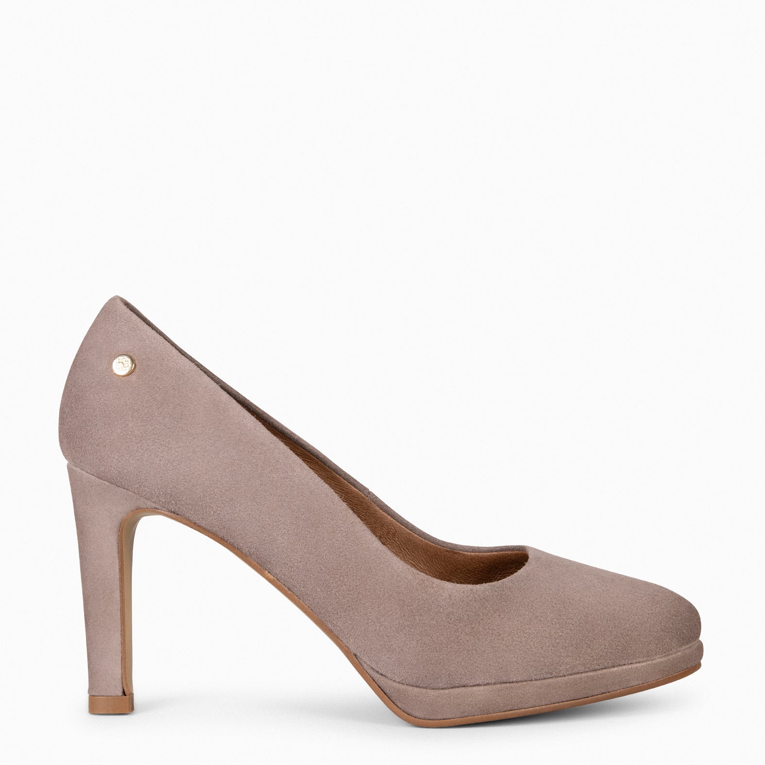 PLATAFORMA - Zapatos de tacón alto y plataforma TAUPE