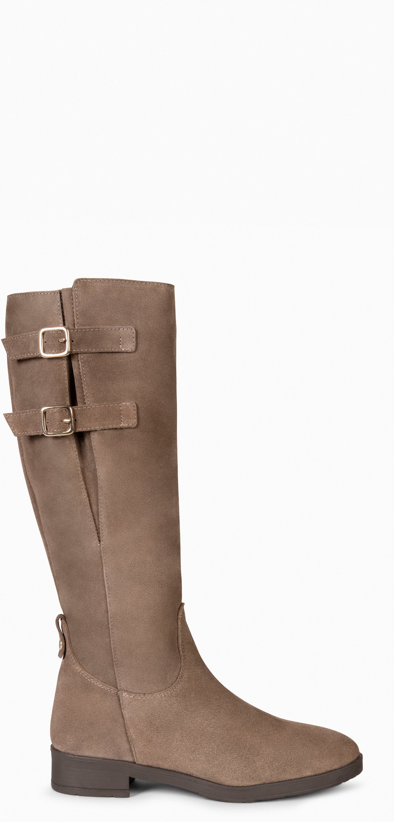 CORK – Bottes hautes à largeur ajustable TAUPE