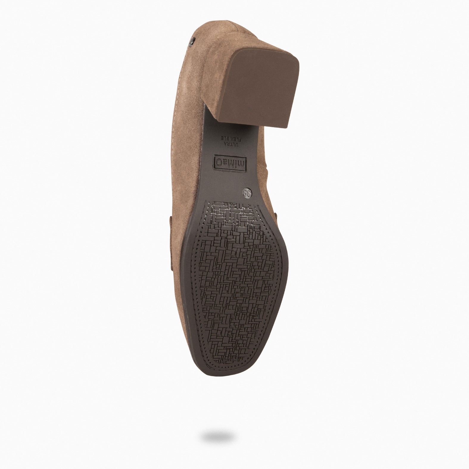 CAMILA – Mocassins pour femme en daim TAUPE