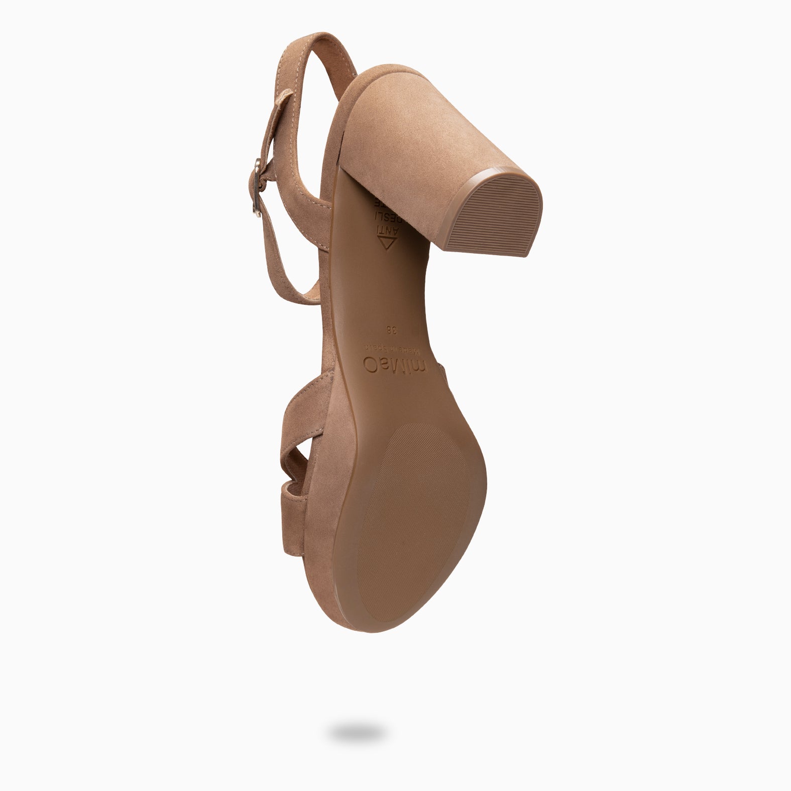 PARIS – Sandalias de fiesta con tacón alto y plataforma TAUPE