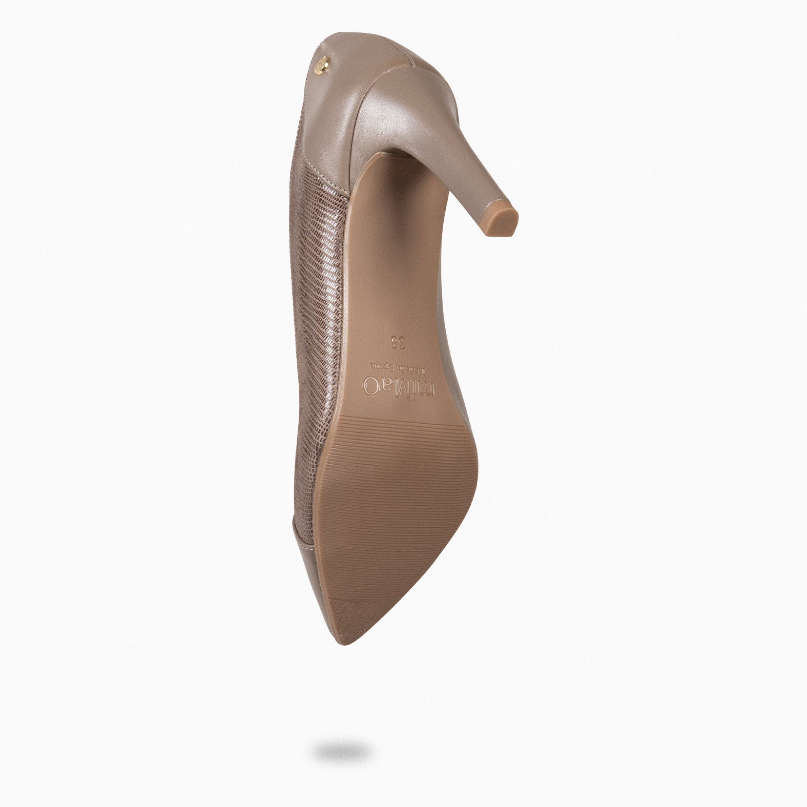 GLAM NIGHT – TAUPE HIGH HEEL WITH PATENT LEATHER 