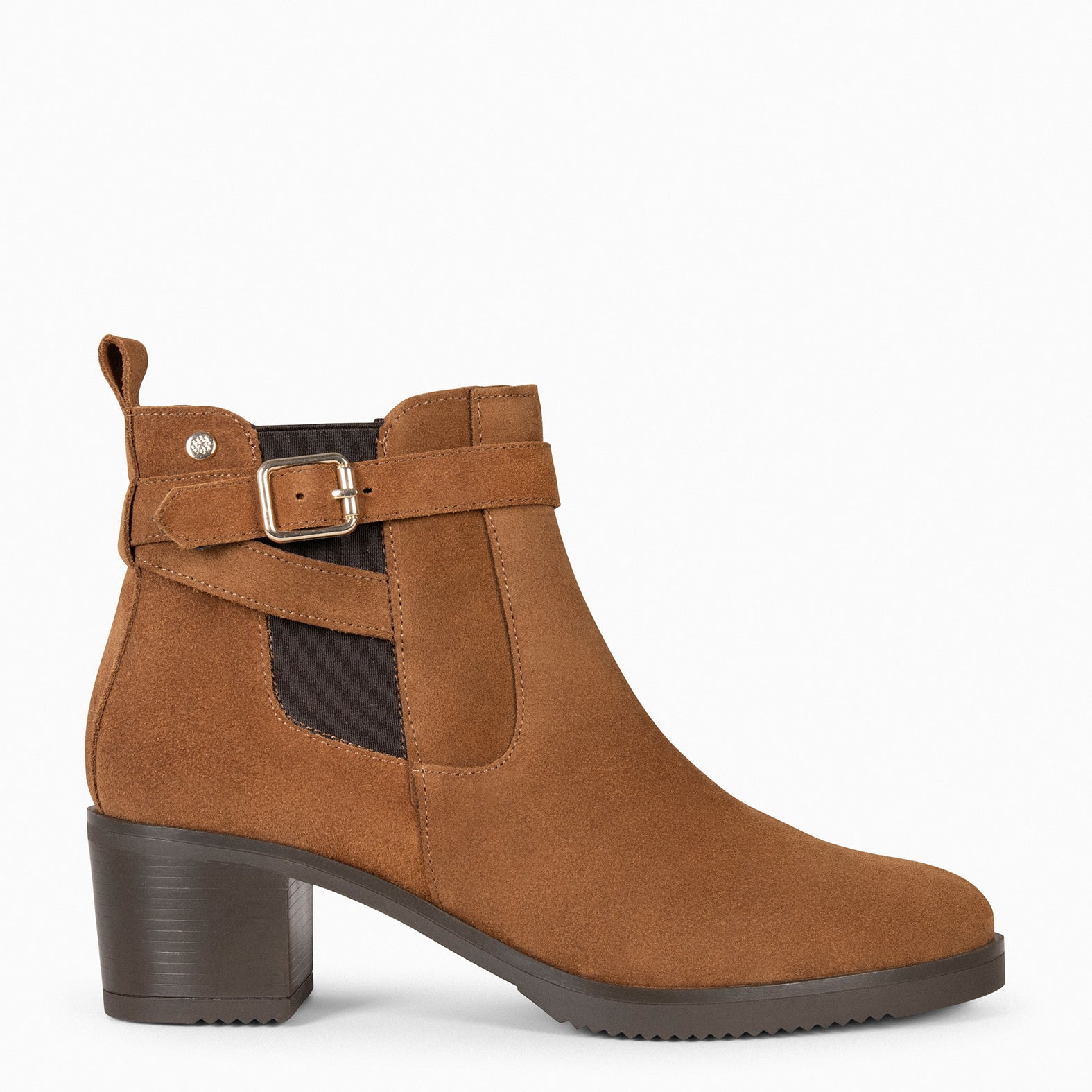 LEMY – CAMEL Suede Booties