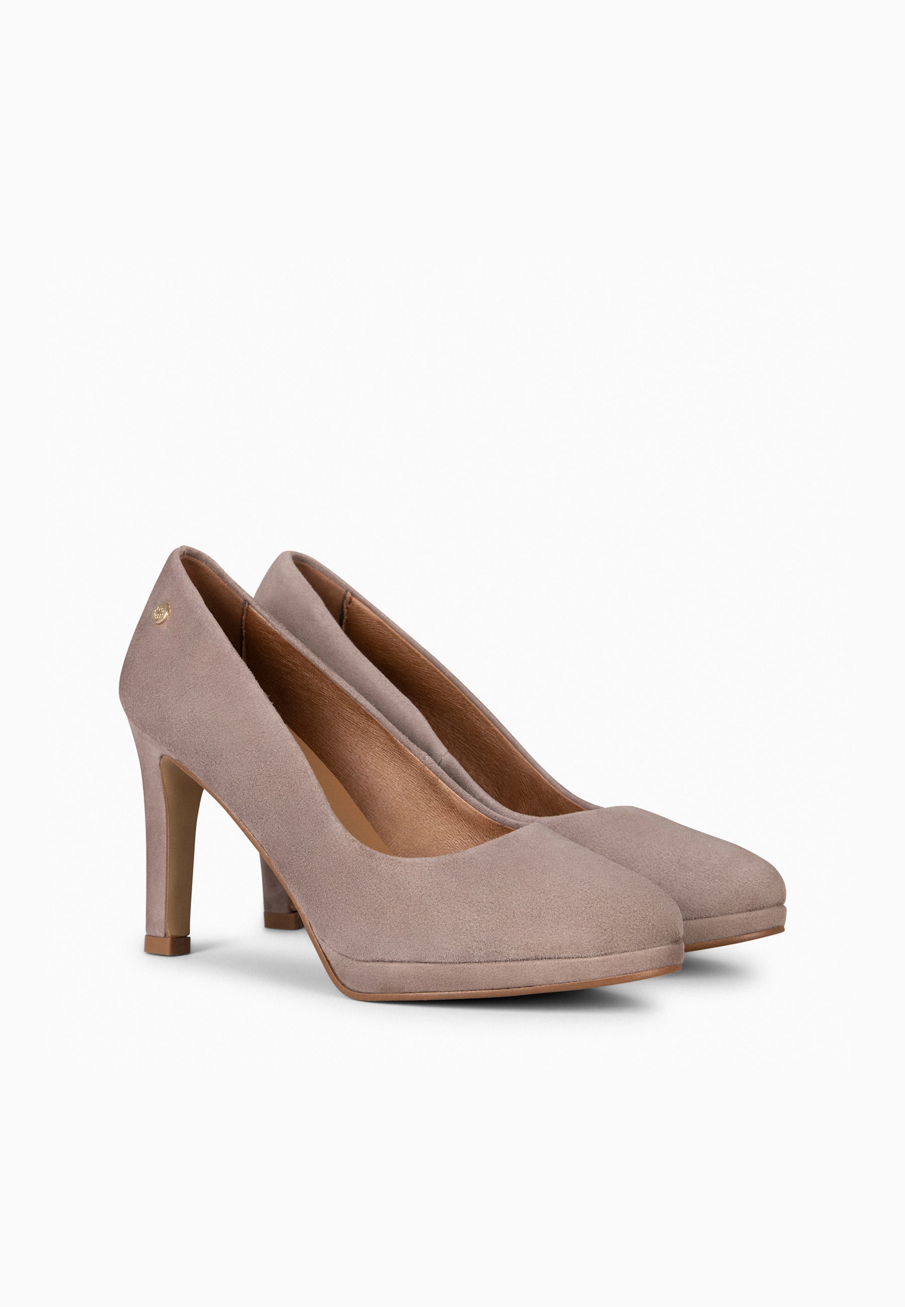 PLATAFORMA - Zapatos de tacón alto y plataforma en TAUPE