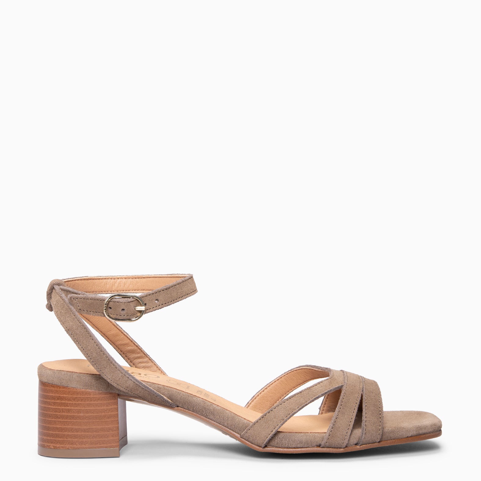 LINDA - Sandalia de tacón TAUPE