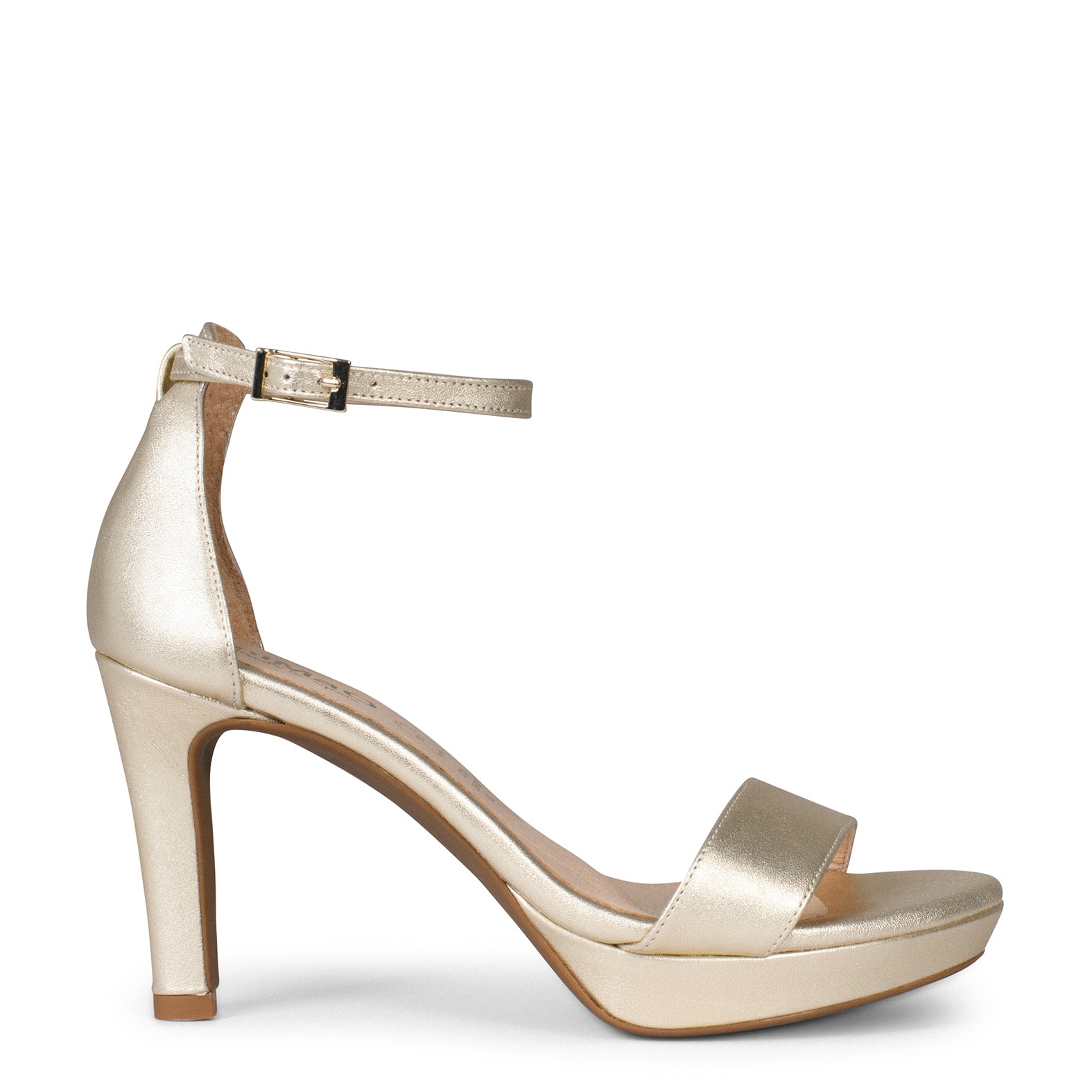 PARTY – GOLDEN high-heeled platform sandals