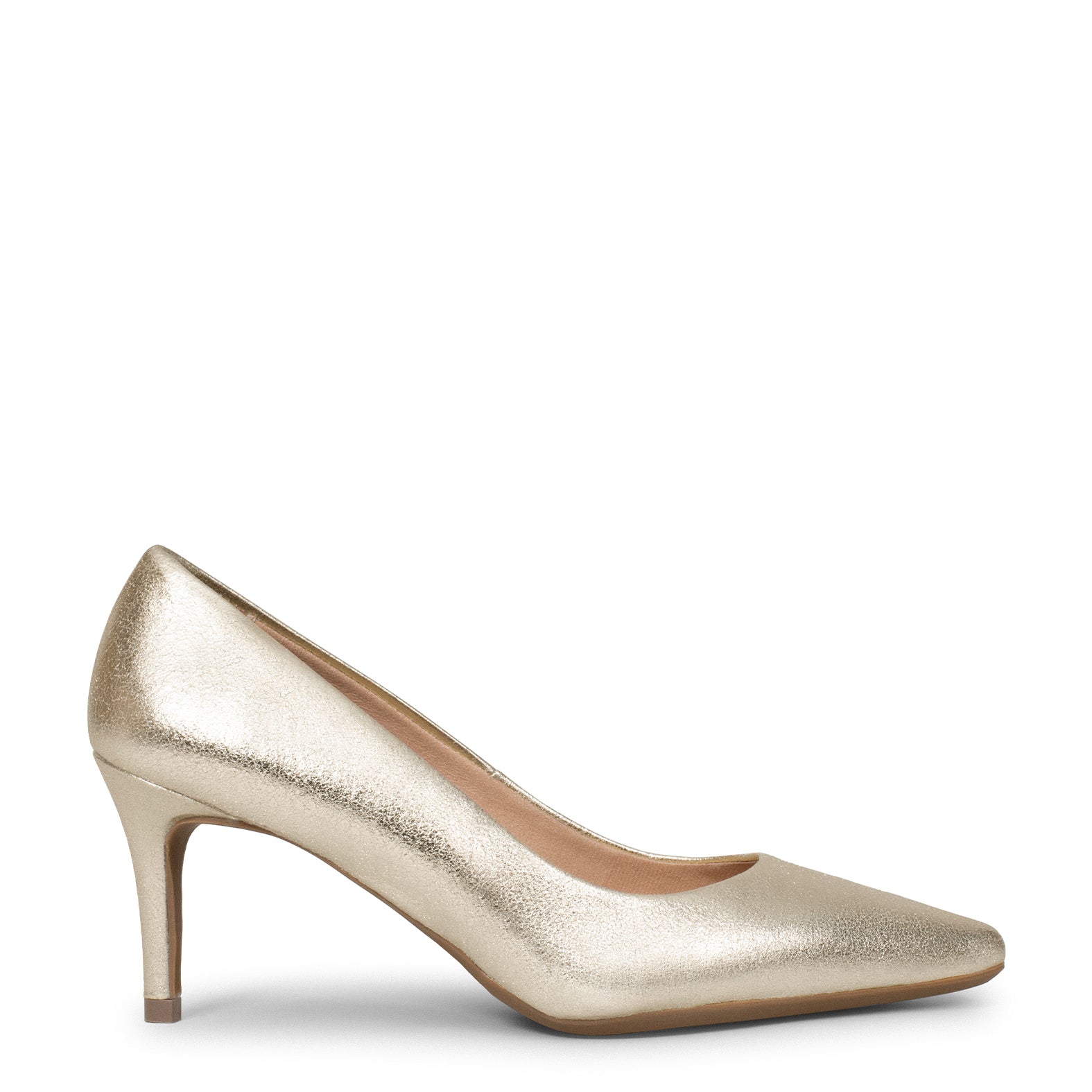 STILETTO SPLASH – GOLDEN metallic leather stilettos