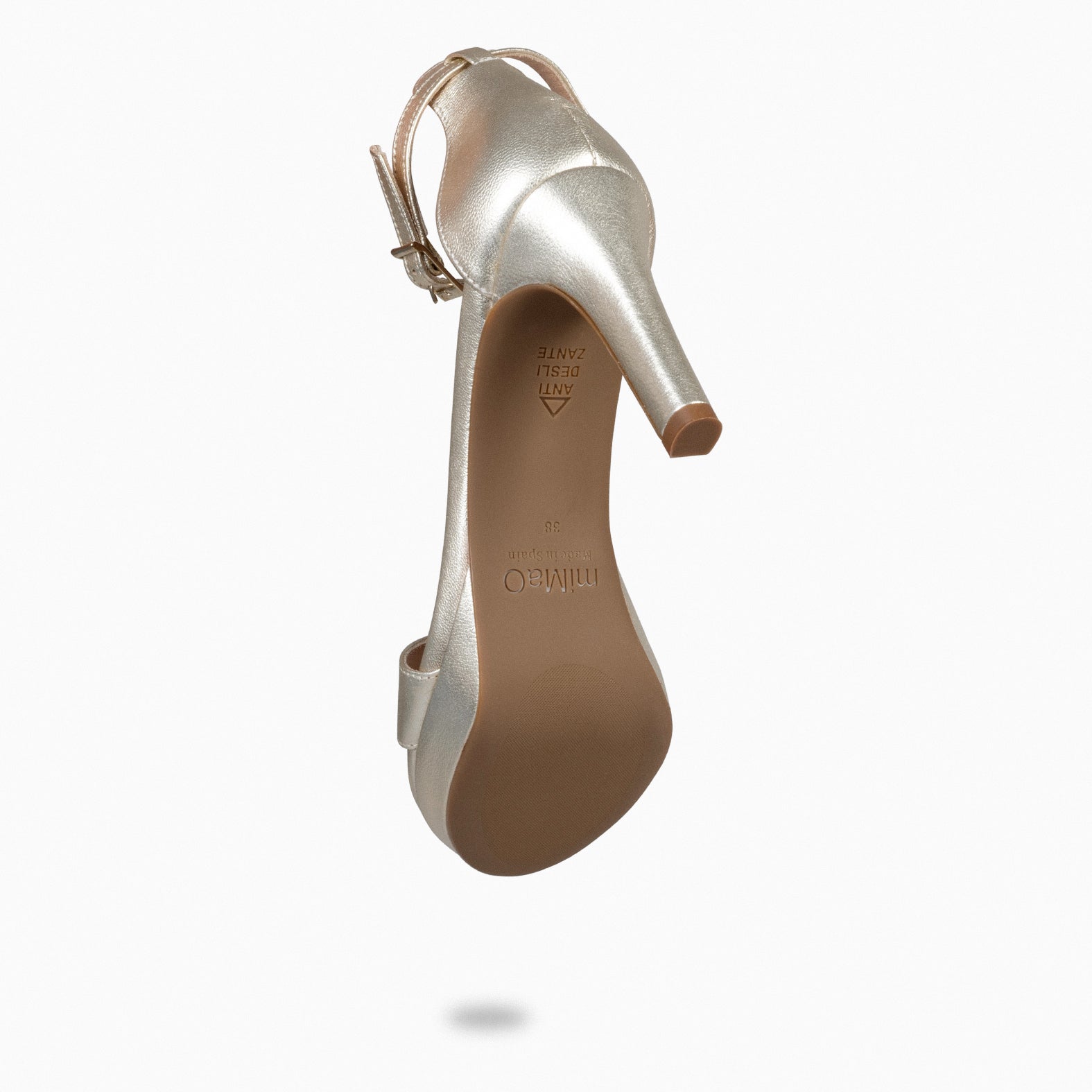 PARTY – GOLDEN high-heeled platform sandals