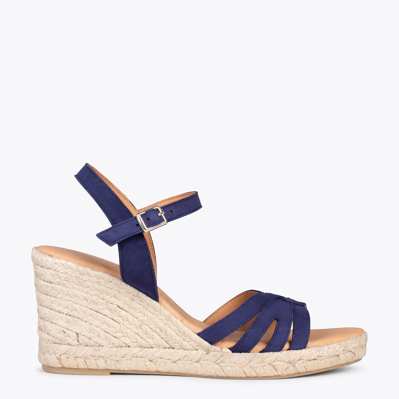 HOYAMBRE – NAVY espadrilles with braided front