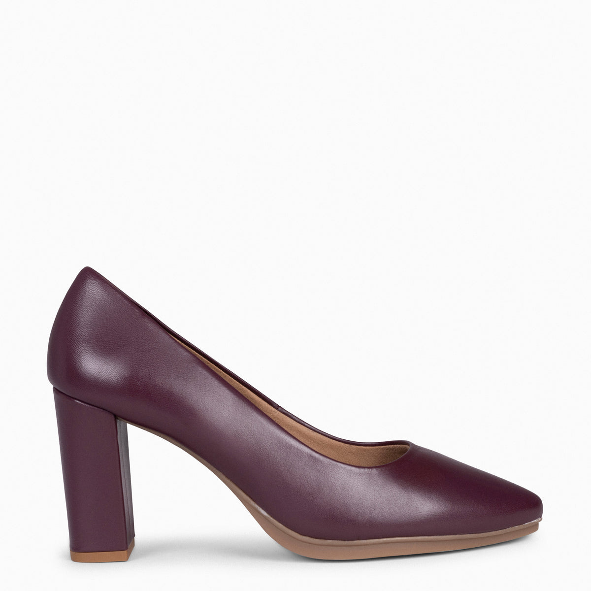URBAN SALON – Zapatos de tacón alto de napa BURDEOS
