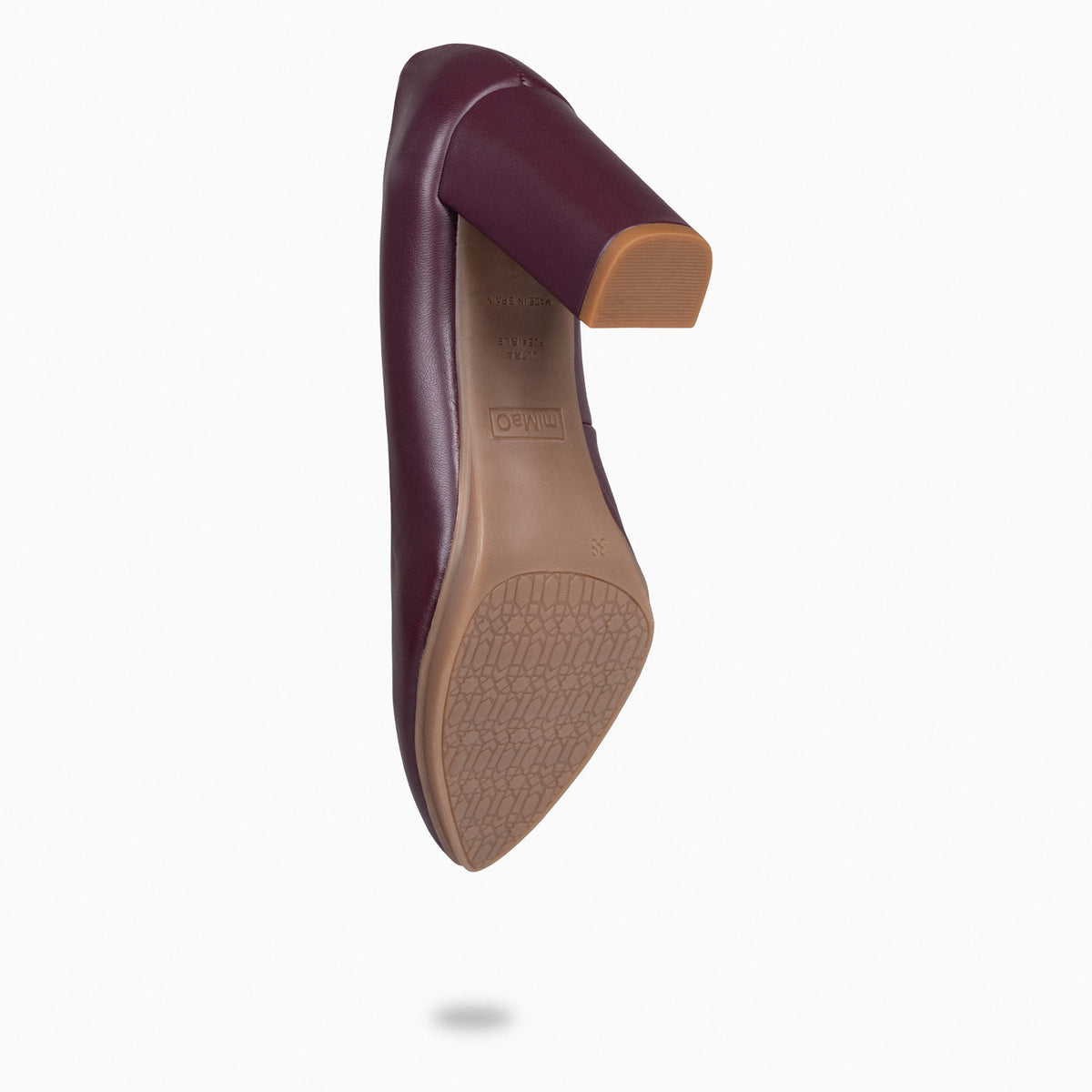 URBAN SALON – Zapatos de tacón alto de napa BURDEOS