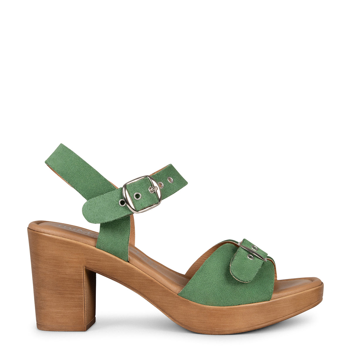 CLEO – GREEN Buckle sandal 