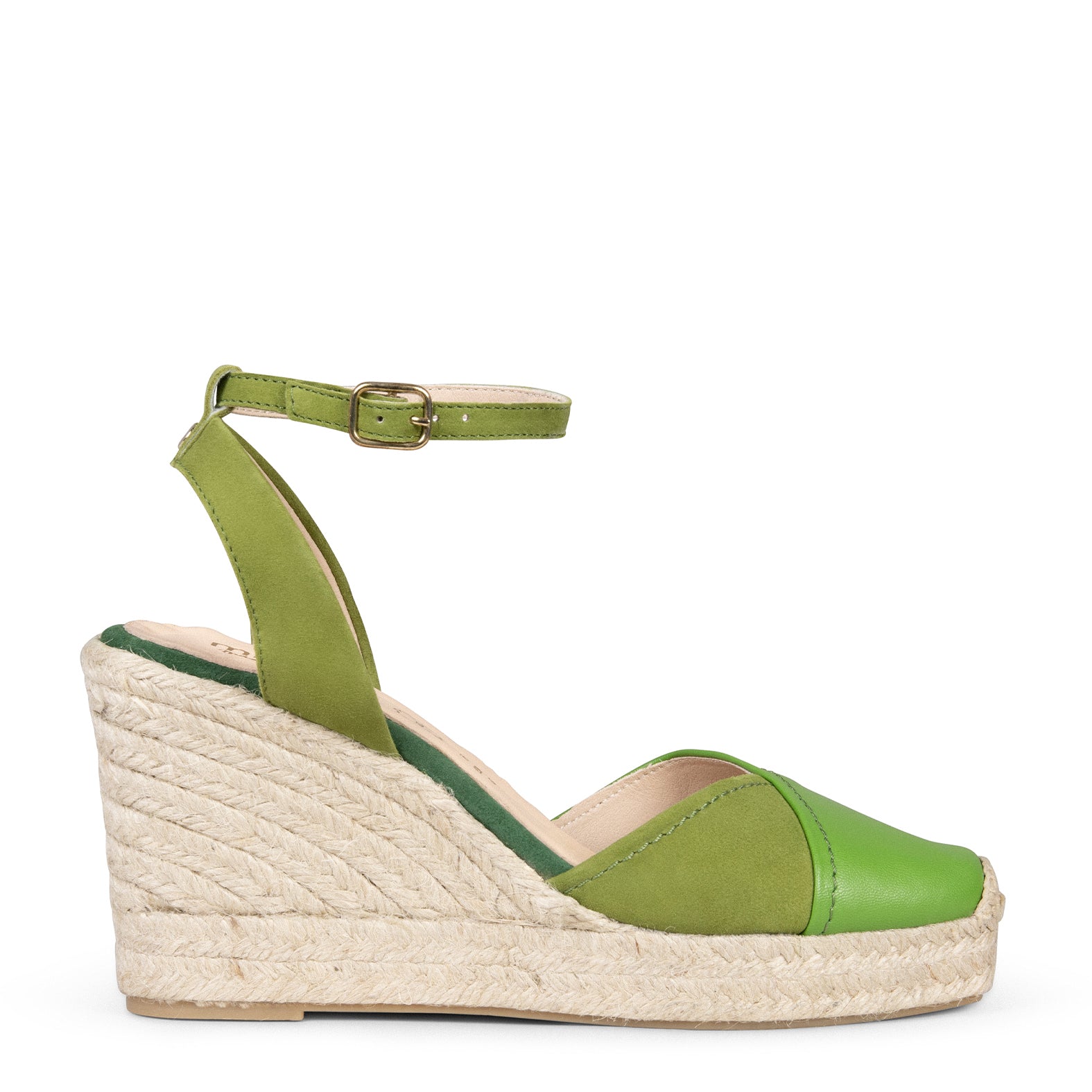 VALLDEMOSA – GREEN Wedge espadrilles