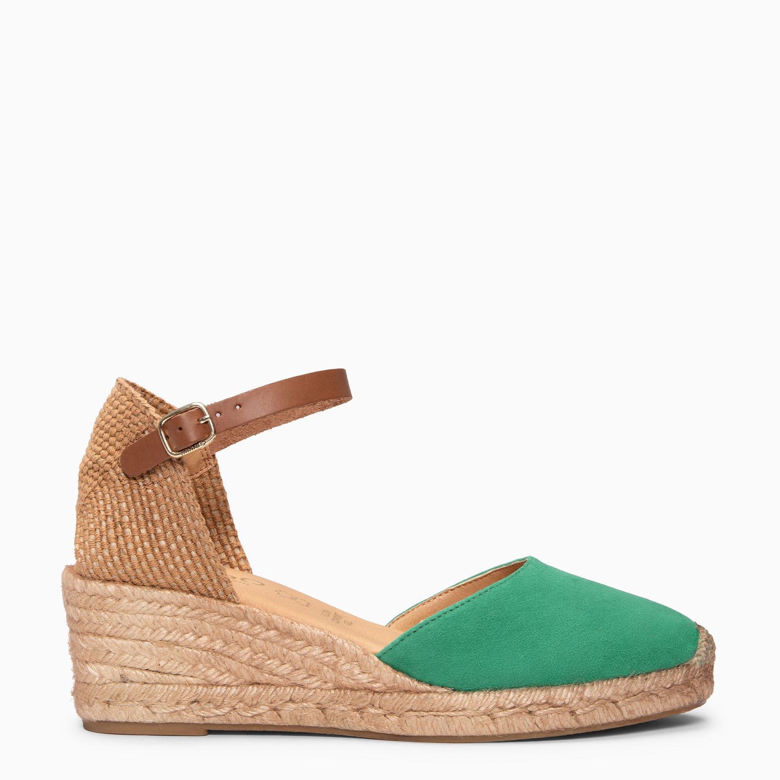 ALTEA - Espadrilles à talon compensé VERT