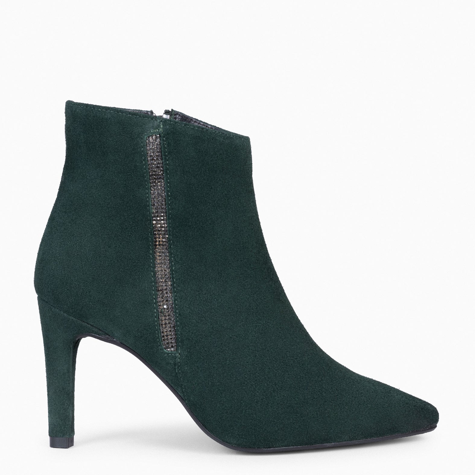 GLAM BOOTIE – GREEN Elegant Stiletto Booties