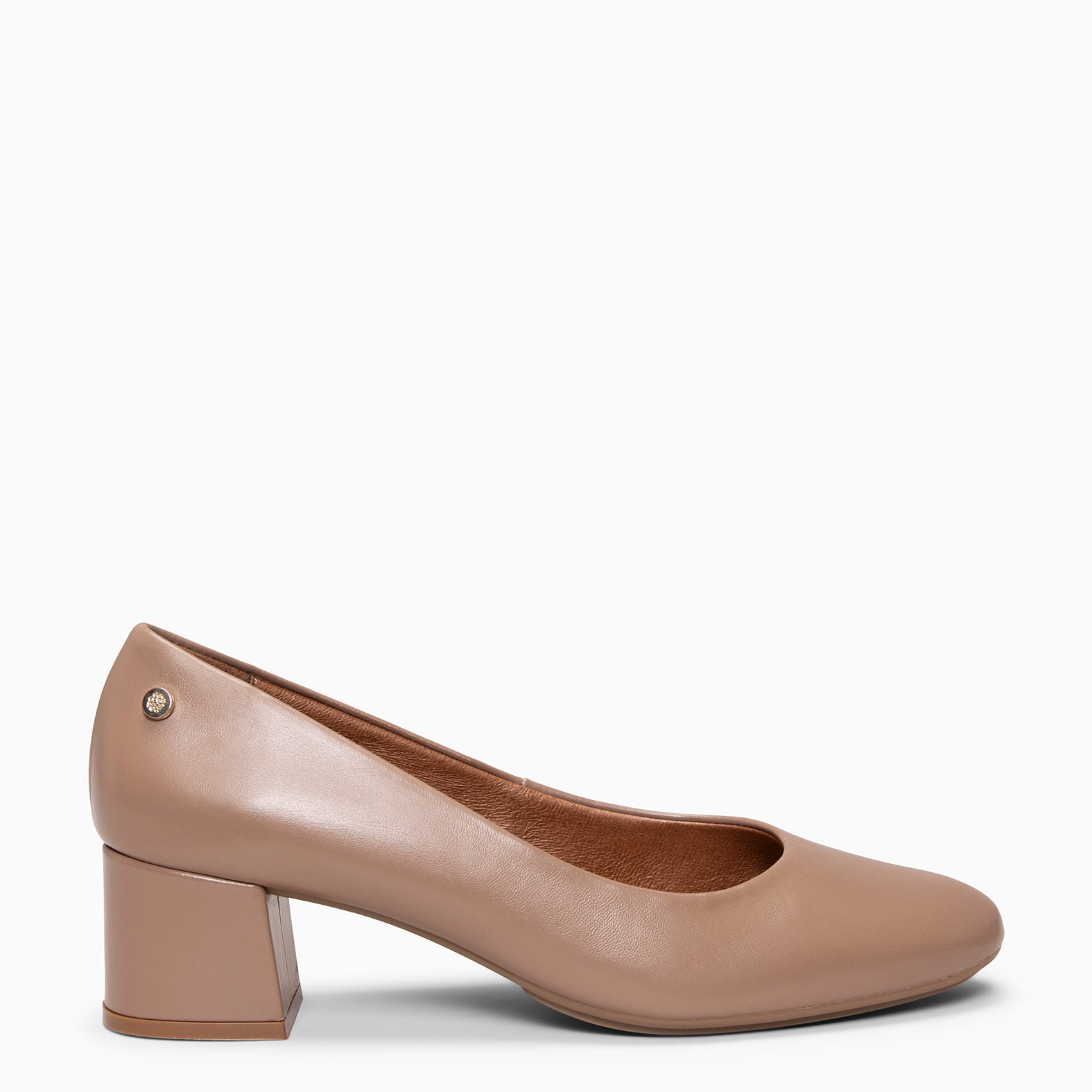 URBAN REDONDO SALÓN - Zapatos de tacón bajo de napa en BEIGE