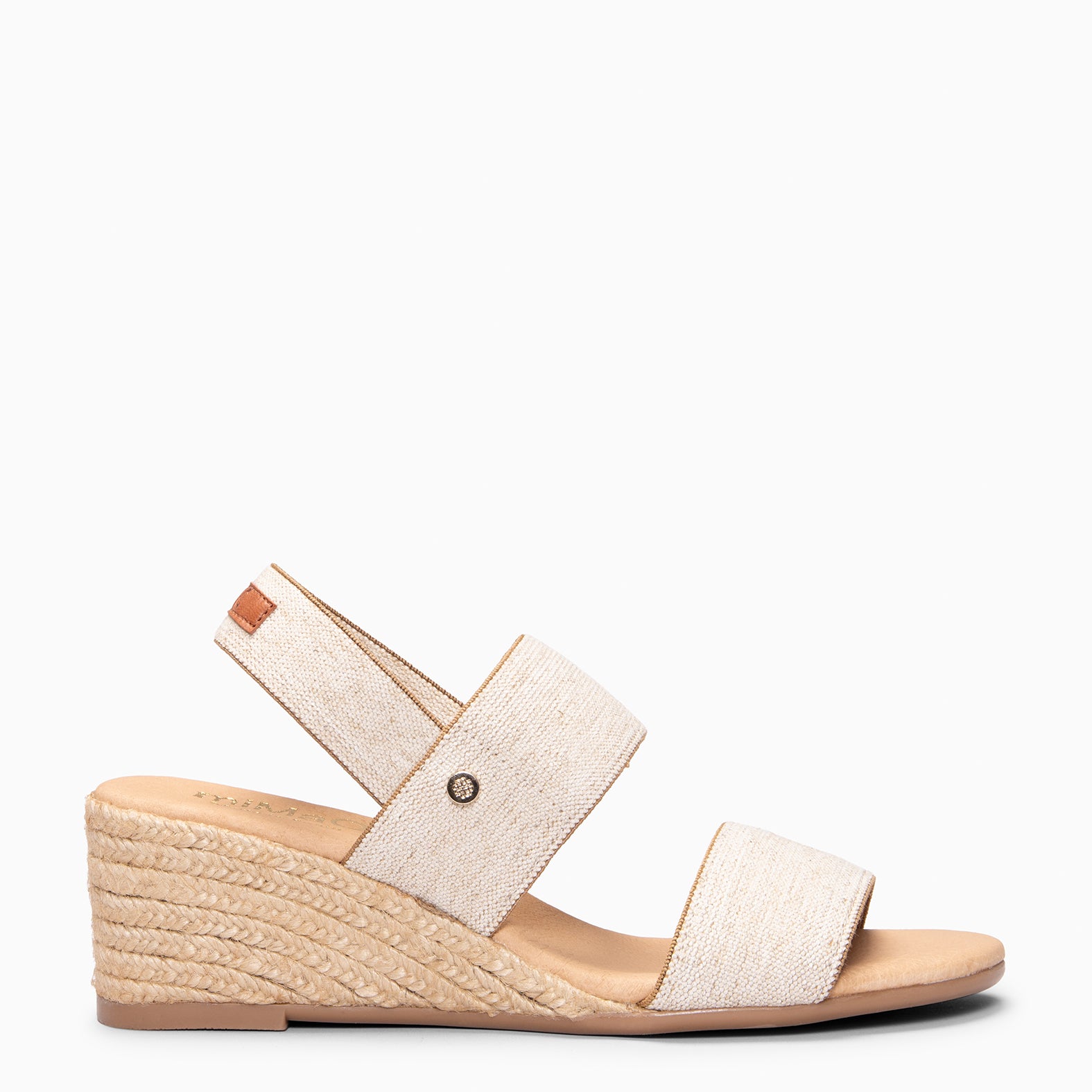 NATY - Cuñas  de esparto destalonadas BEIGE