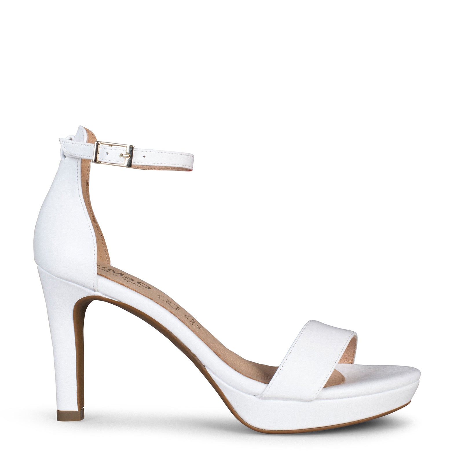PARTY – WHITE high-heeled platform sandals