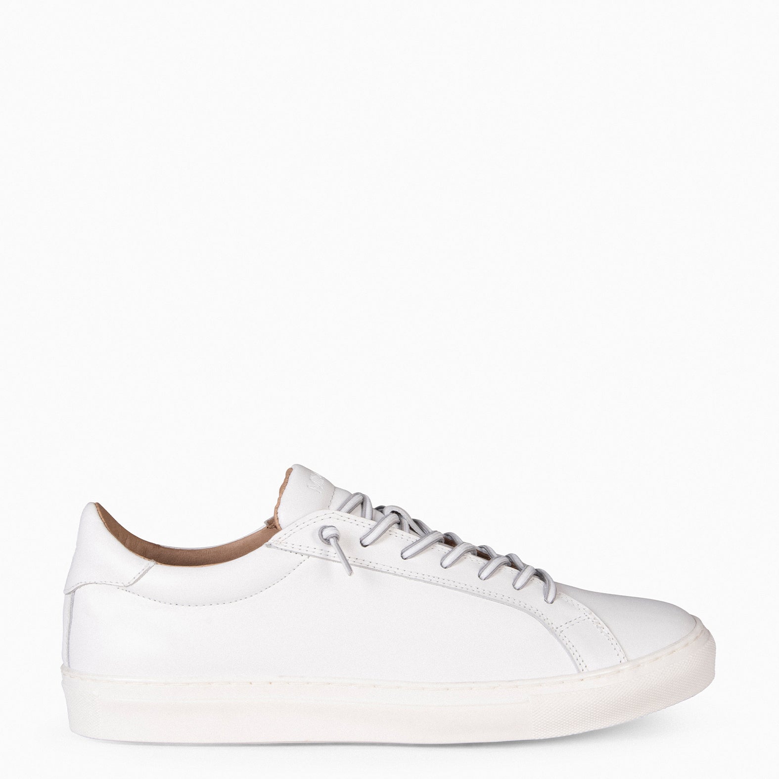 PELAYO – Sneakers en cuir BLANC pour homme