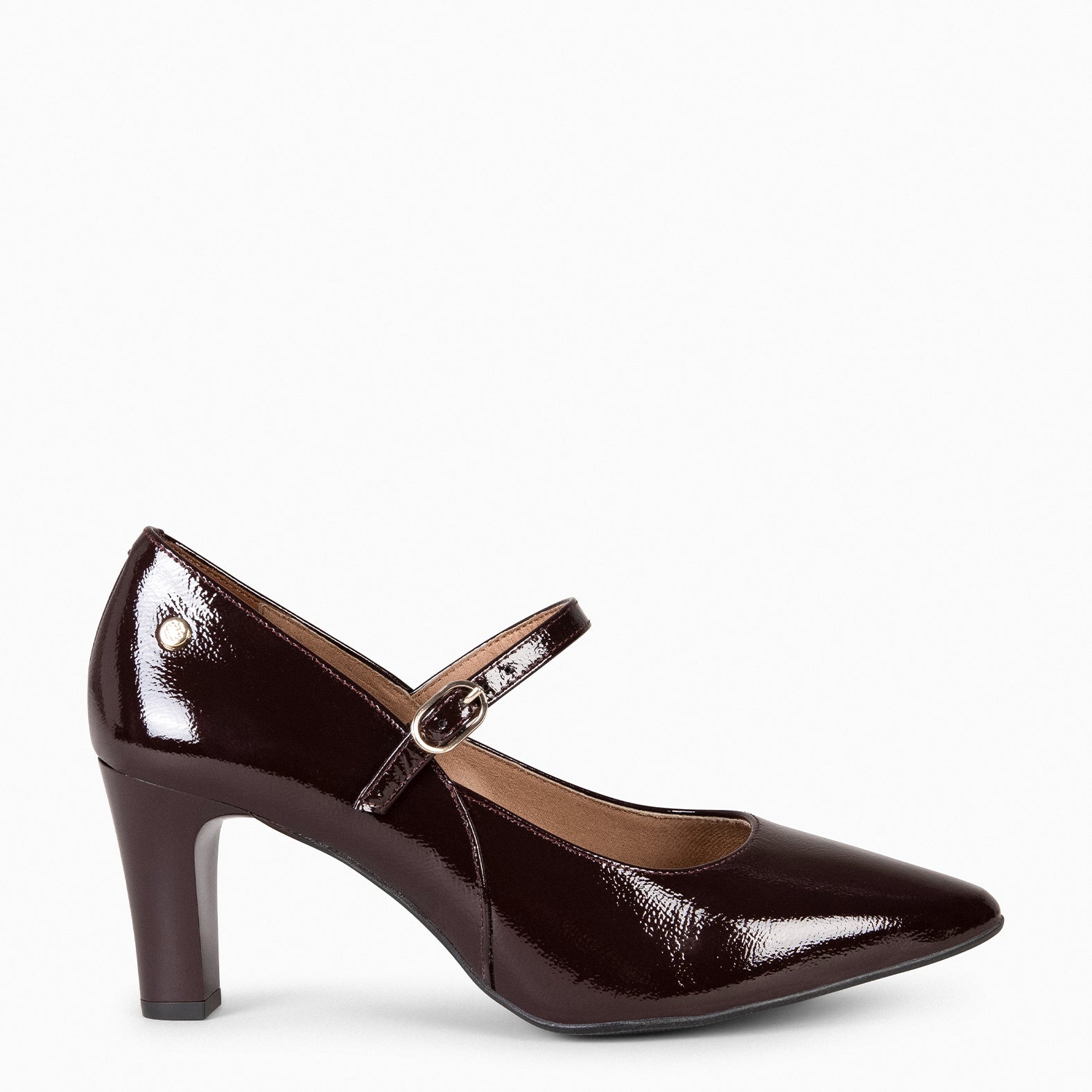 GILDA – BURGUNDY High-heeled mary-janes