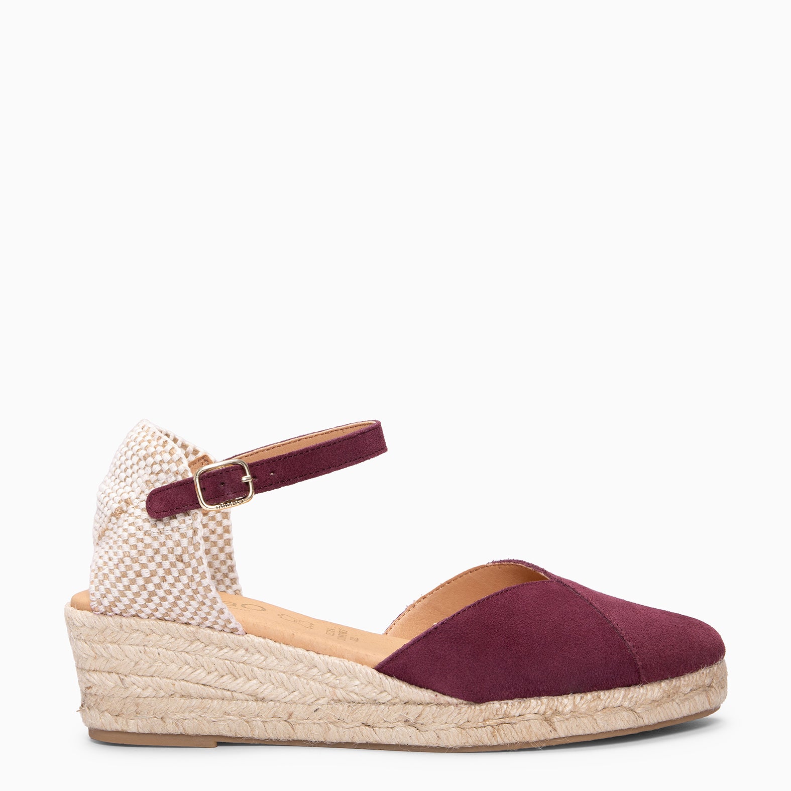 ICA - Cuñas de esparto bajas BURDEOS