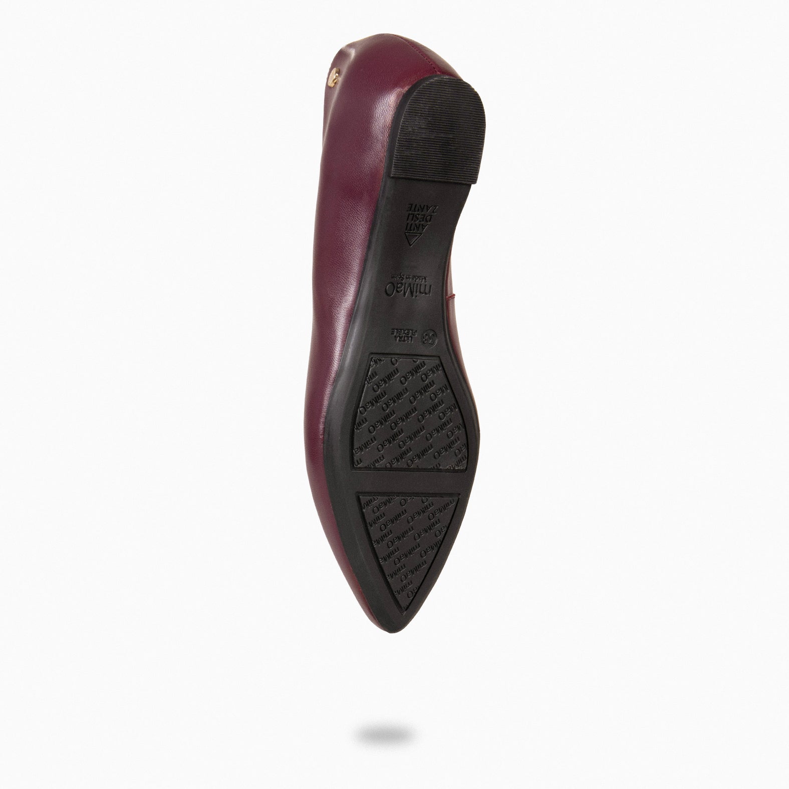 URBAN WEDGE – BURGUNDY shoes with hidden wedge