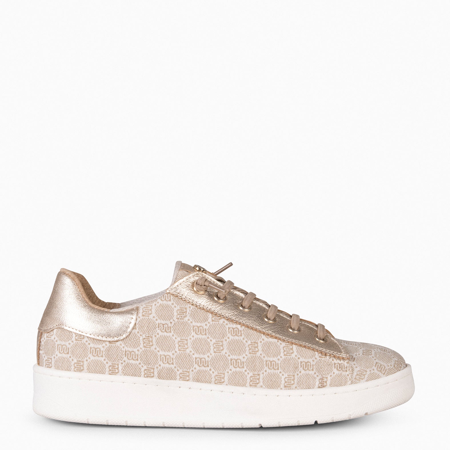 TOULOUSE – CAMEL GOLDEN SNEAKERS WITH ELASTIC LACES