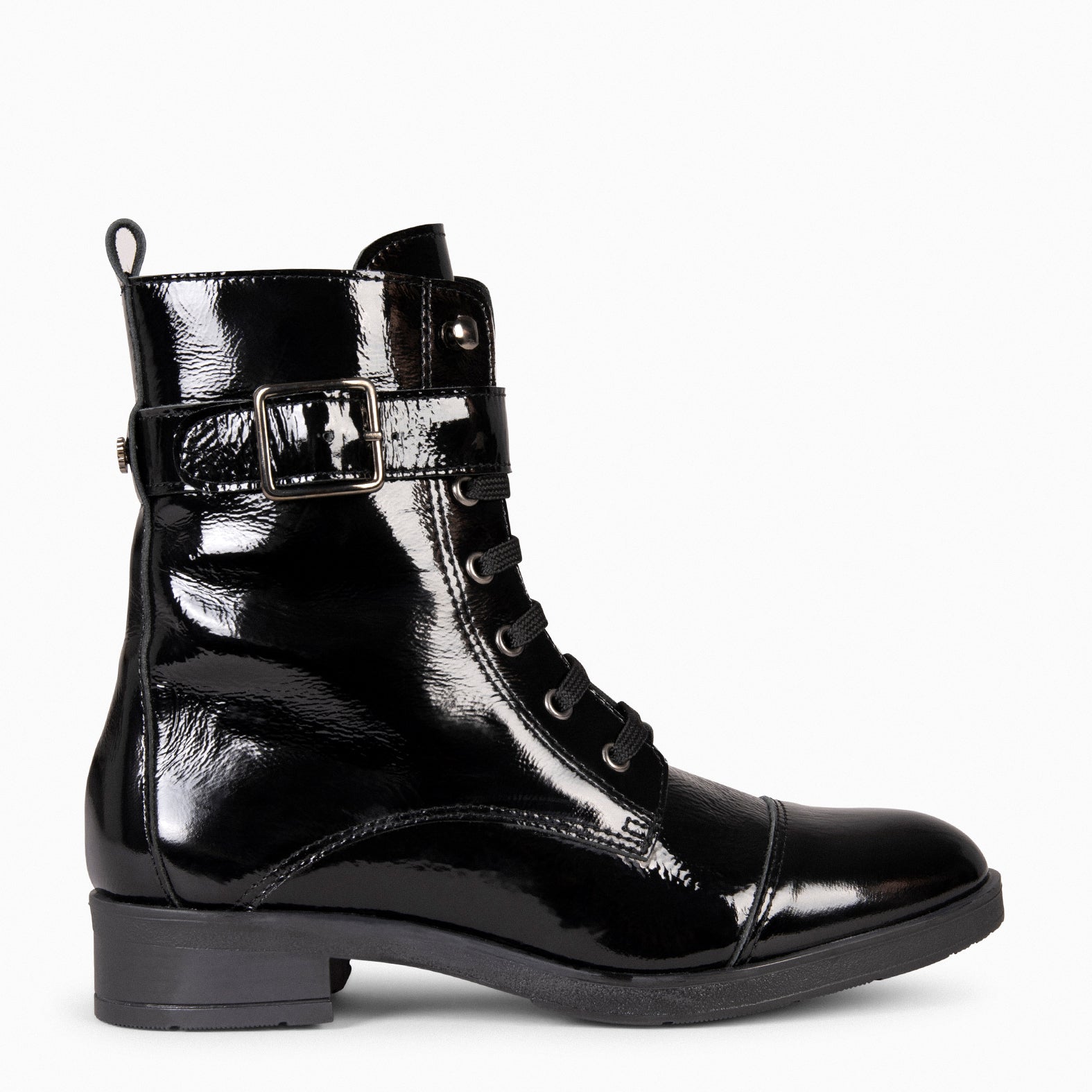 Bottes en cuir noir pour femme best sale