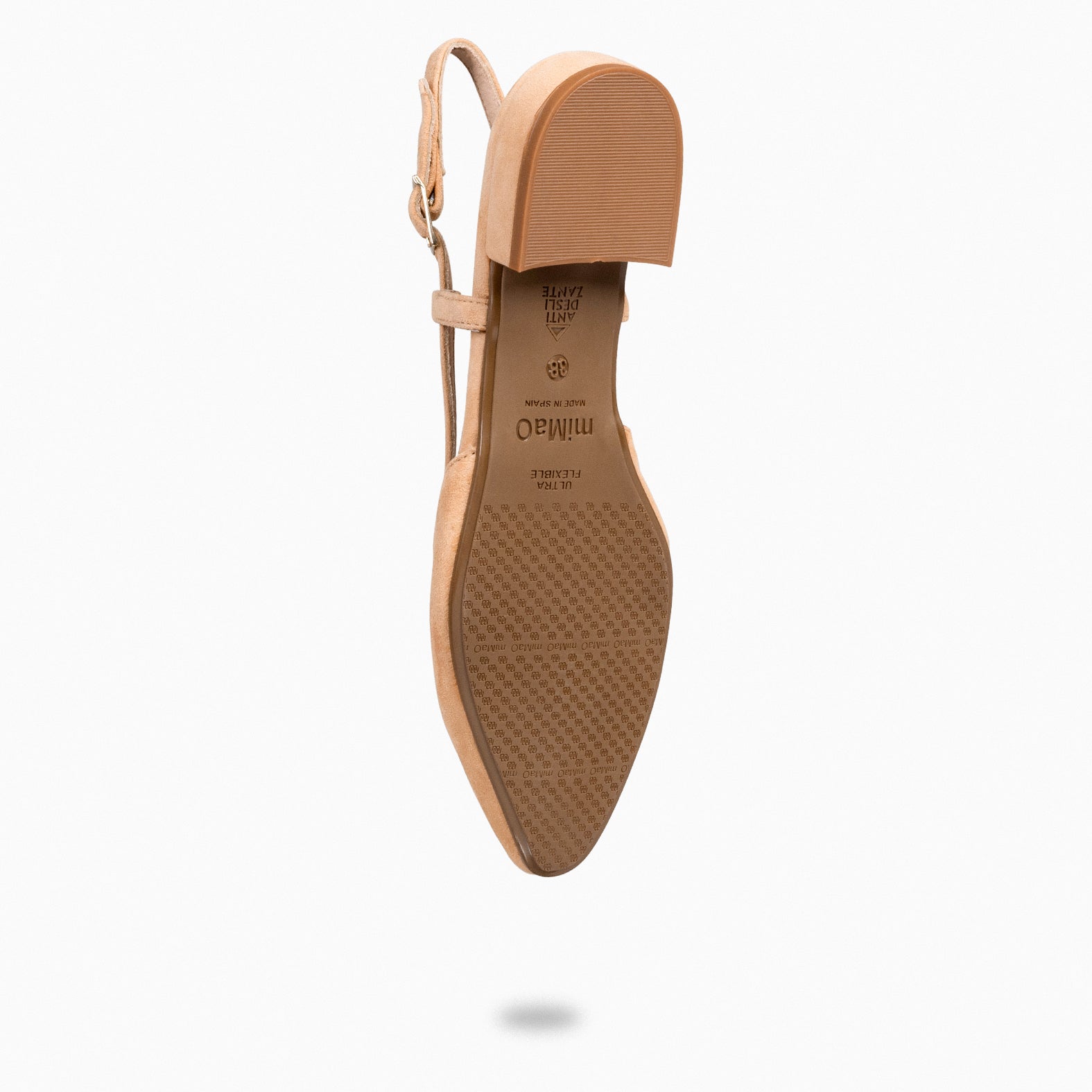 BRUNCH - SAND slingback flat shoe