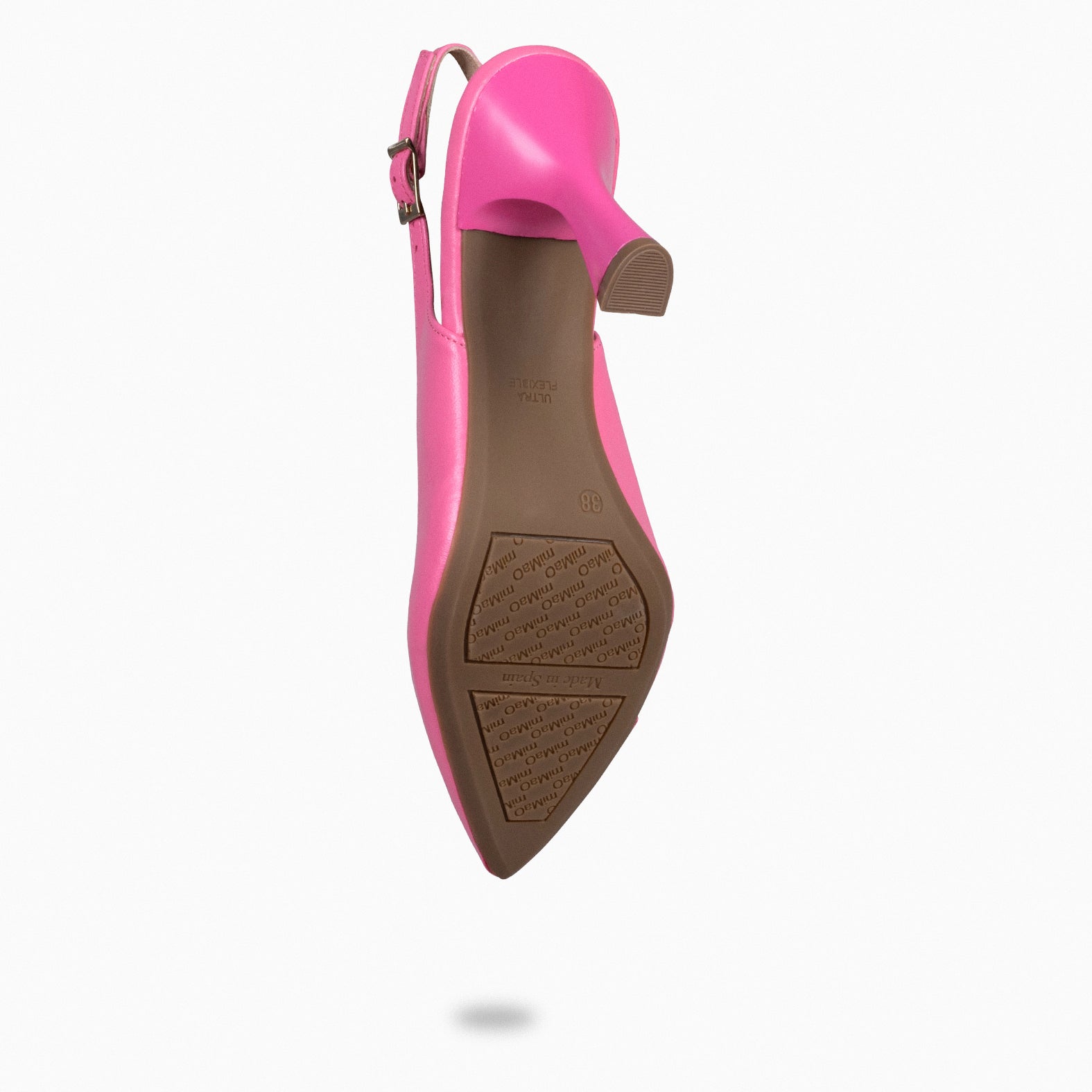 GLAM SLINGBACKS – Chaussures à talon en cuir ROSE