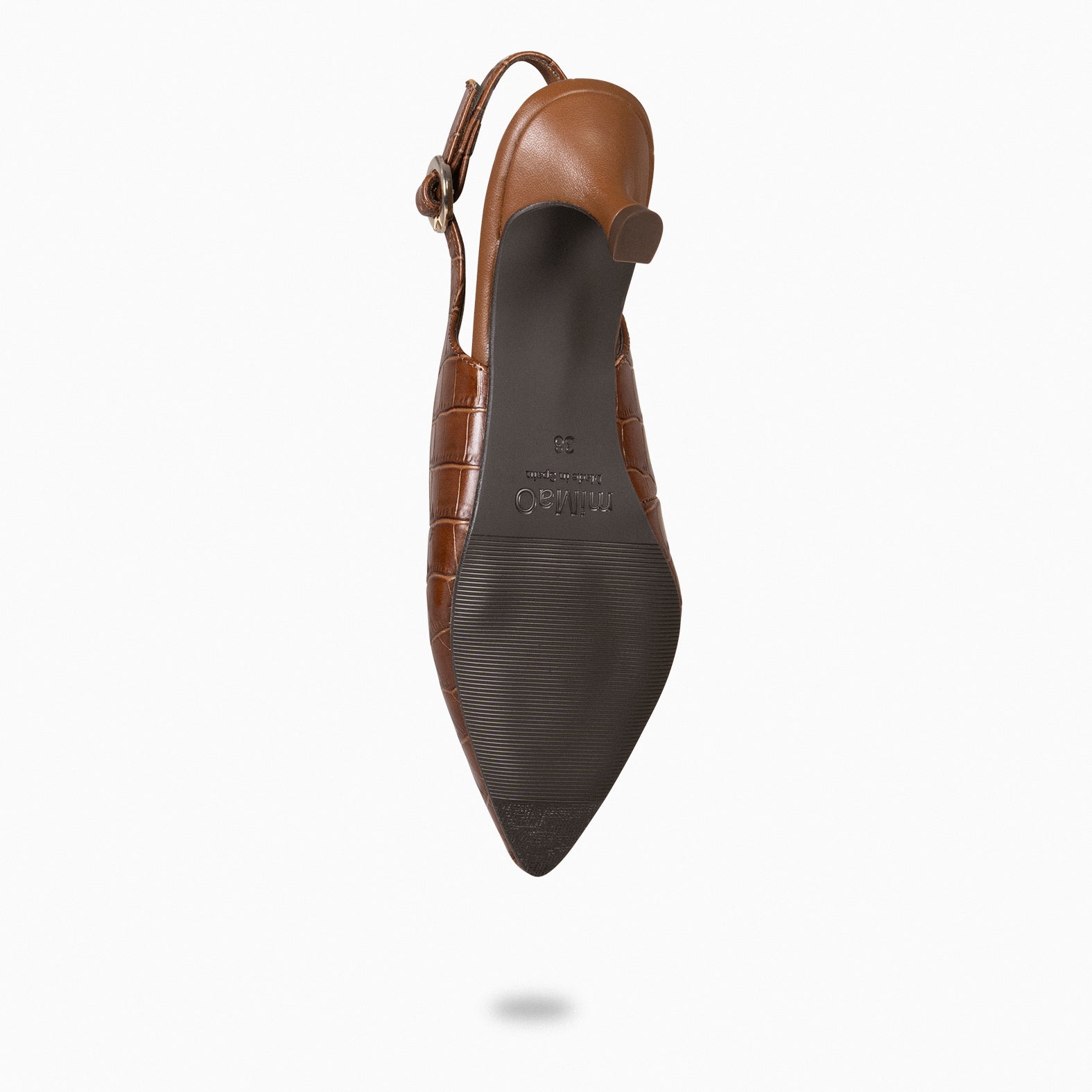 GRETA – BROWN Slingback high heel