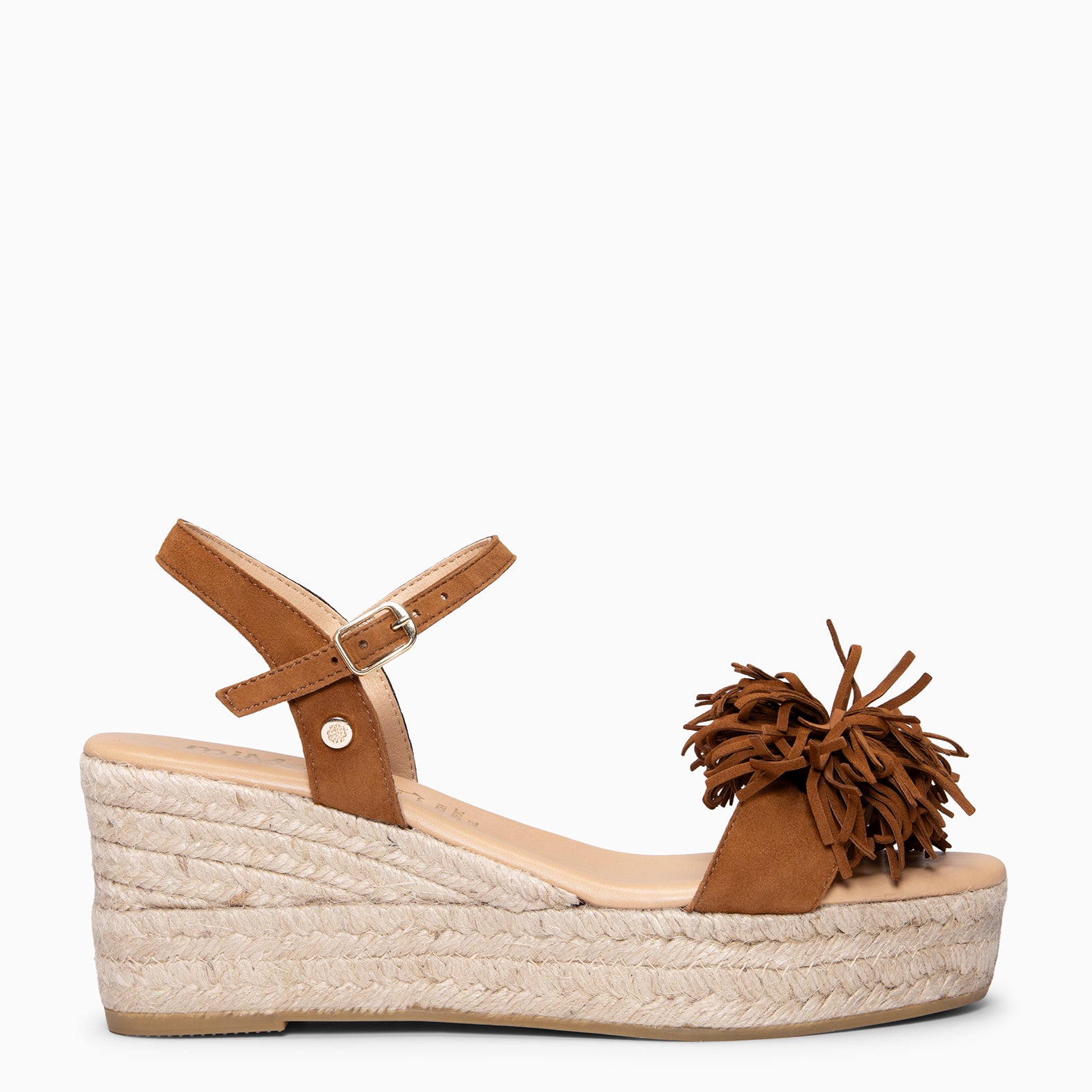 CELESTE - Cuñas de esparto de serraje CUERO