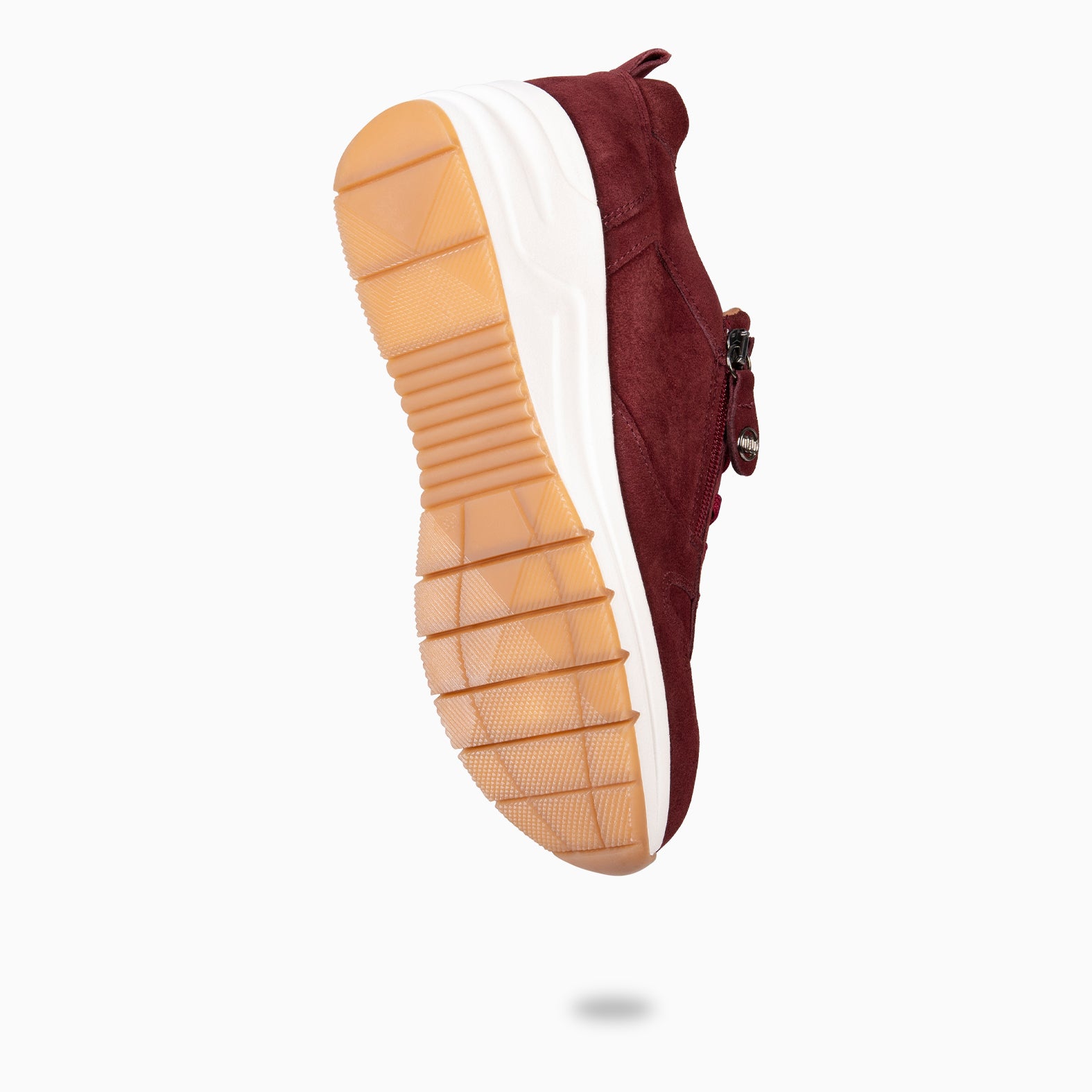 ARLES – BURGUNDY Sneakers with decorative zip