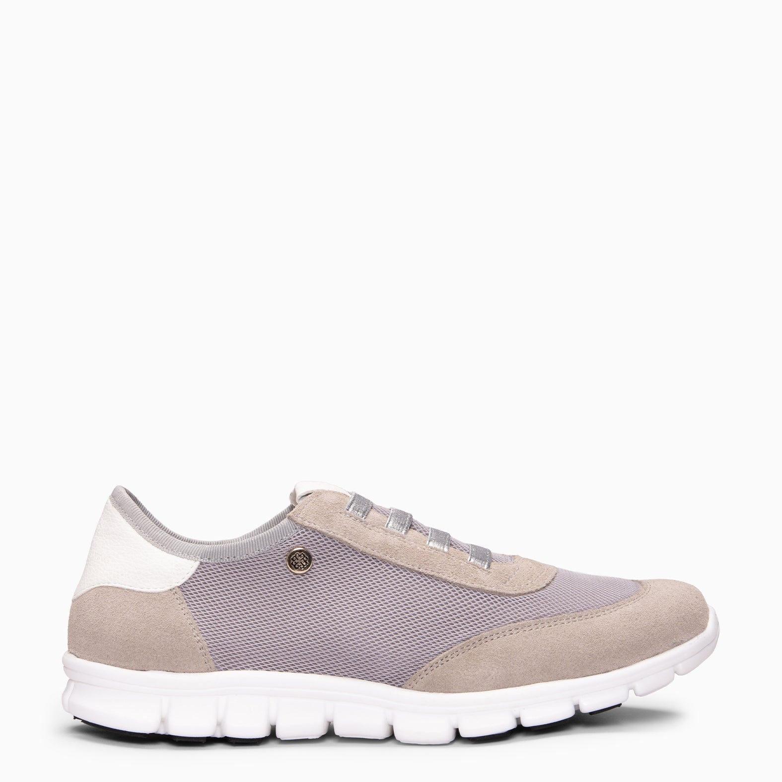 FÜSION 02 - Zapatillas para mujer multi-material GRIS