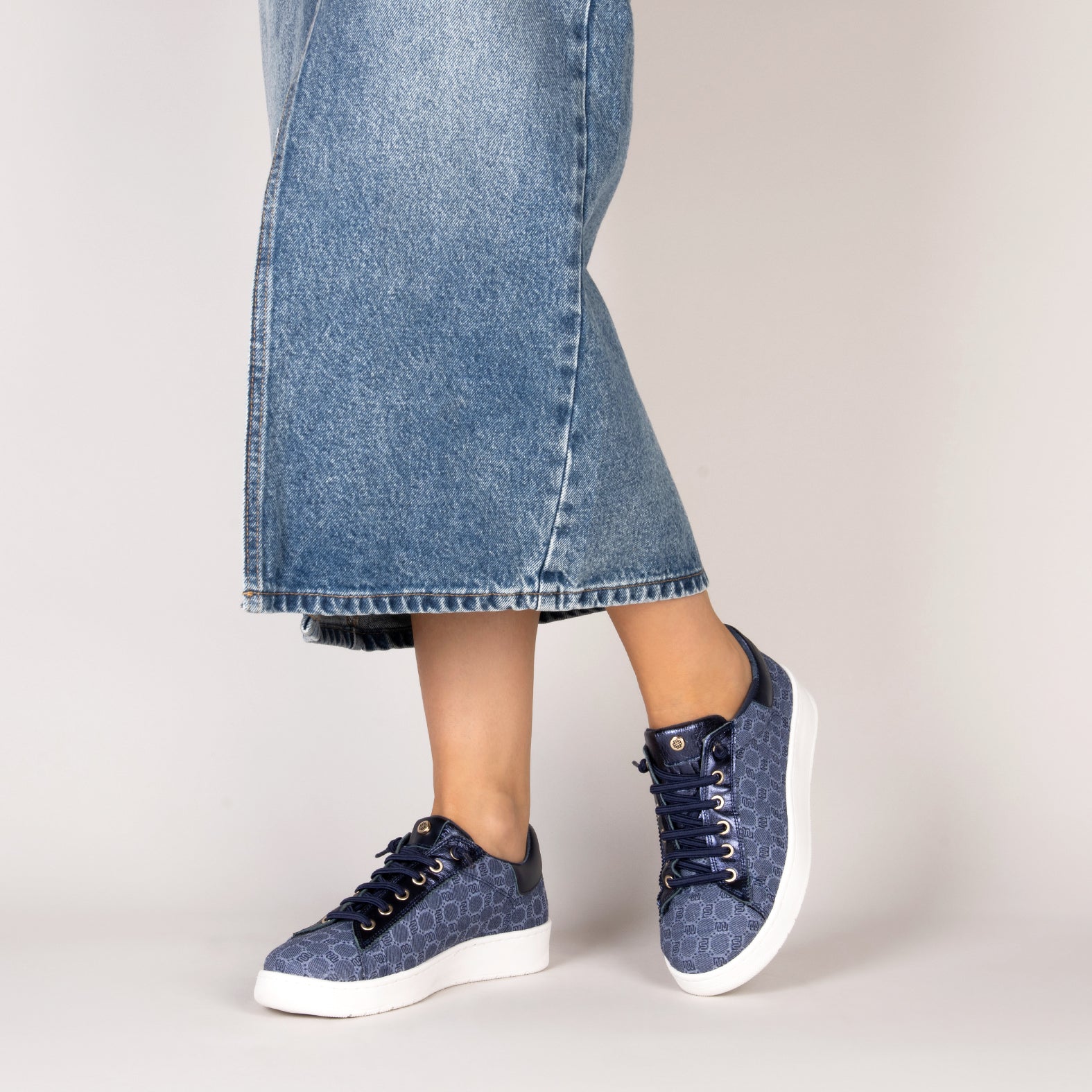 TOULOUSE – Baskets à lacets élastiques JEANS