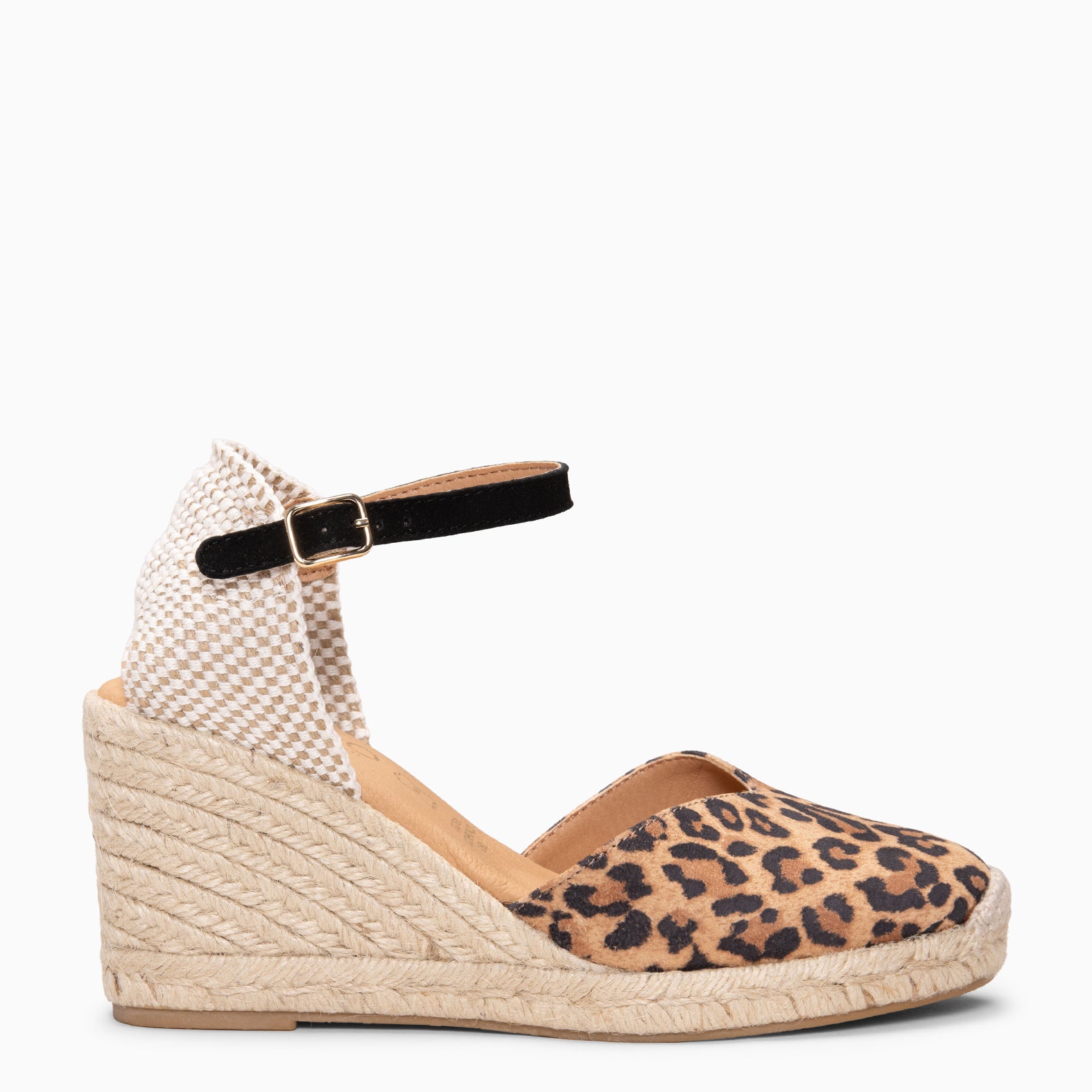 NERJA - Cuñas altas de esparto LEOPARDO - miMaO ®