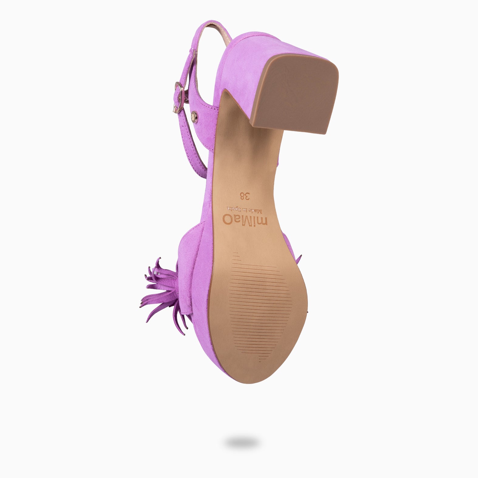 POMPÓN - Sandalias de tacón de vestir MALVA