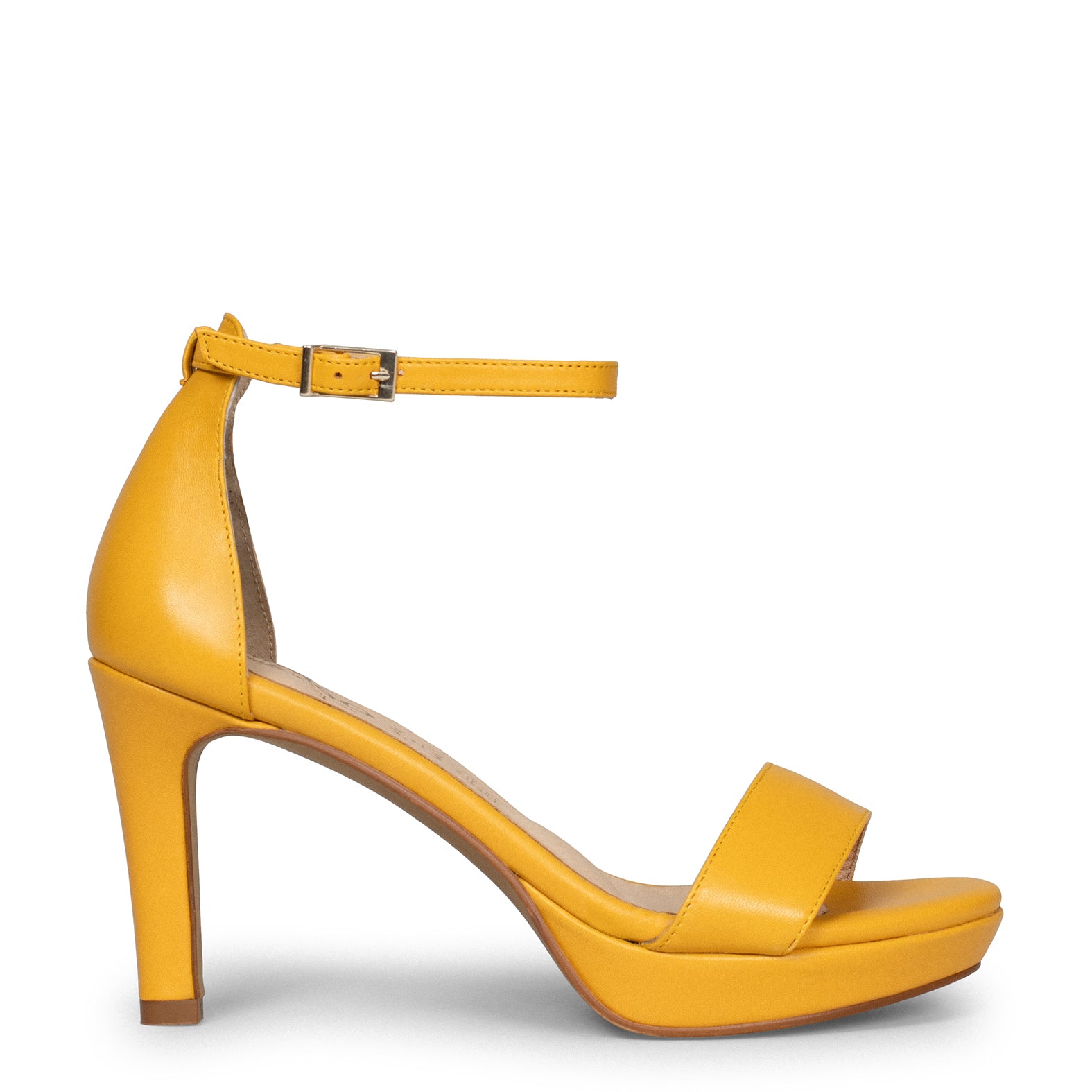 PARTY – YELLOW high-heeled platform sandals