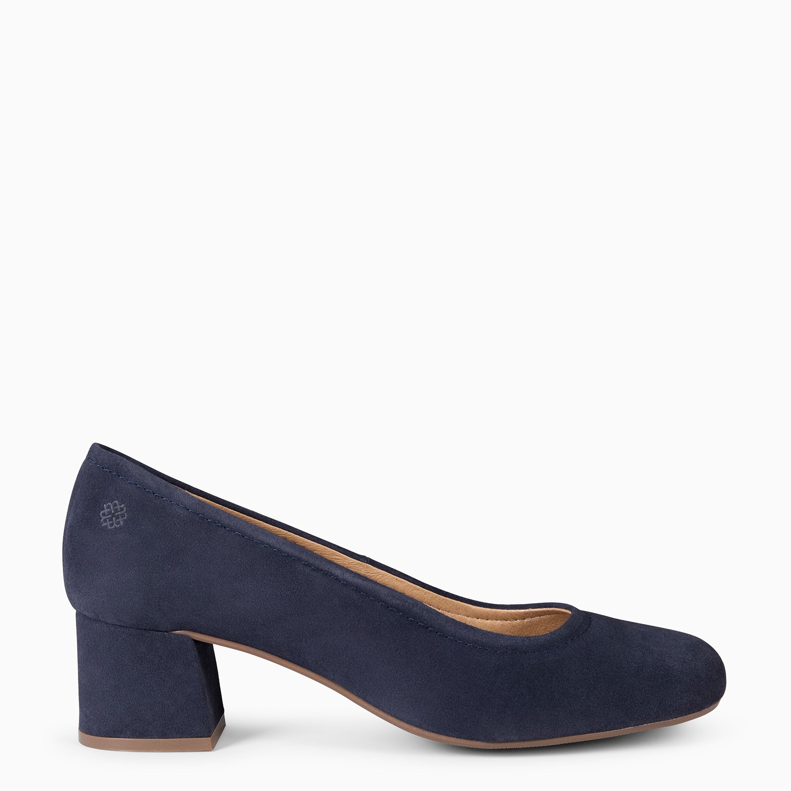 URBAN BARESOFT - NAVY WIDE HEEL SHOES 