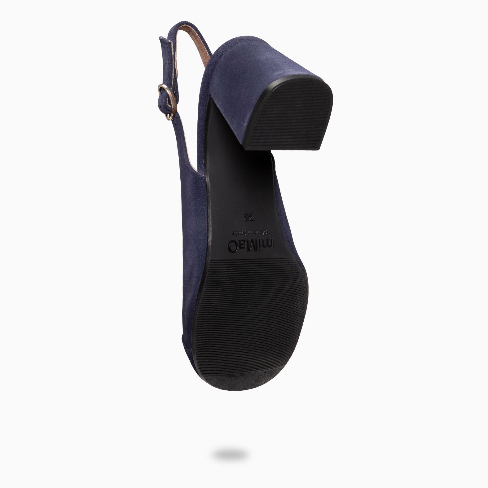 VEGA – Zapato de tacón ancho destalonado MARINO