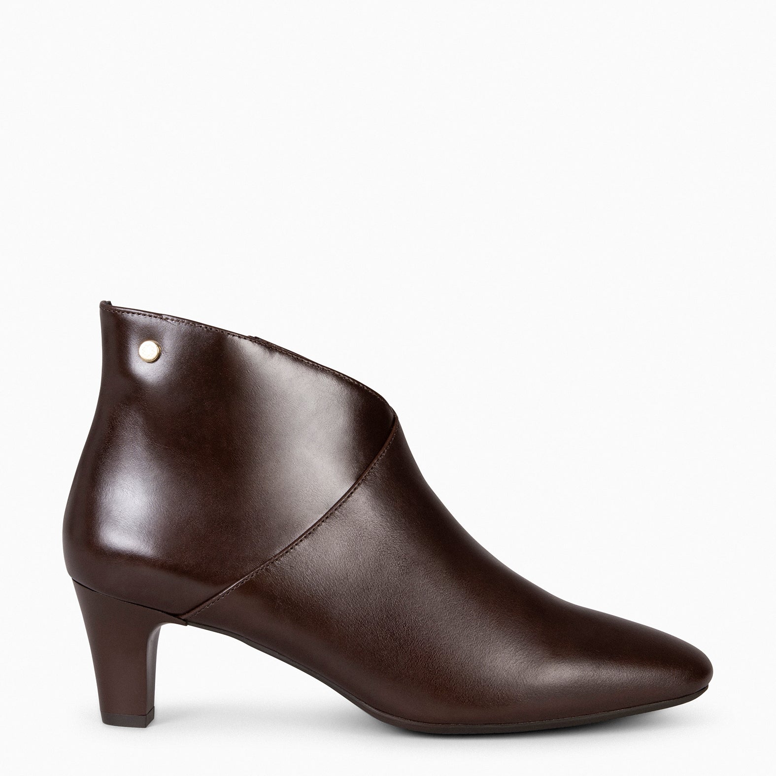 LADY – BROWN Nappa Leather Booties