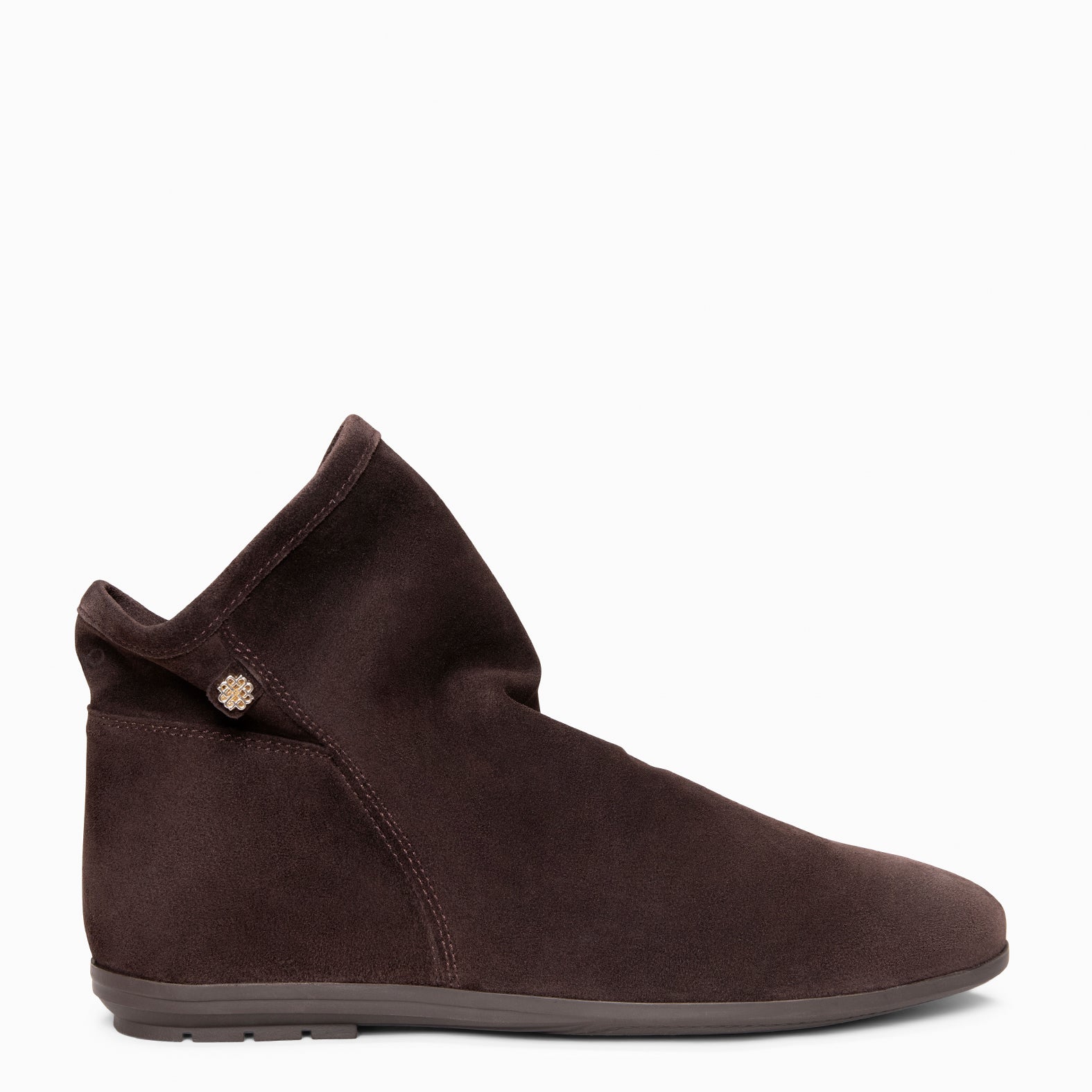 CHESS - Botines de ante con caña fruncida MARRON