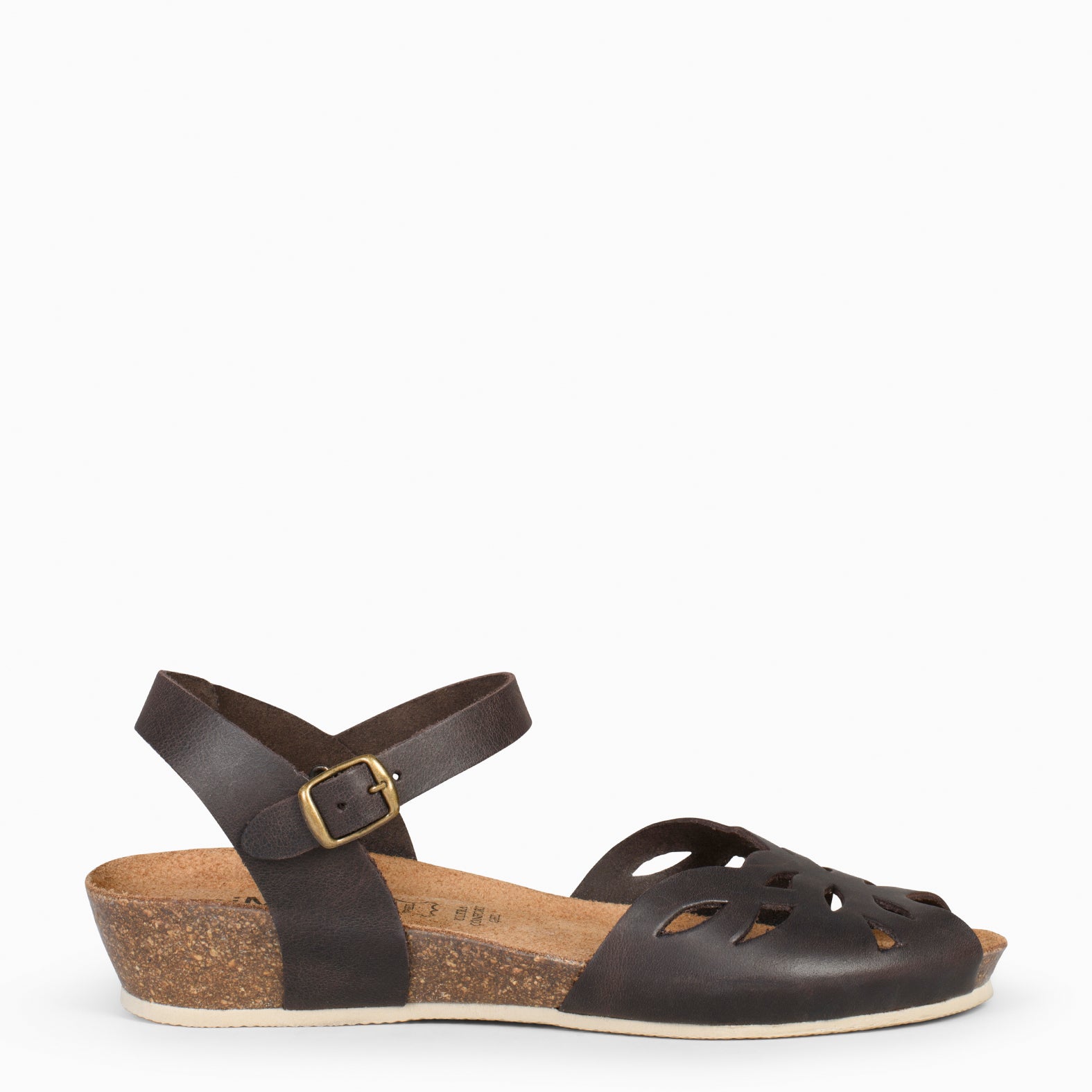 ALOE – BROWN BIO sandals with wedge