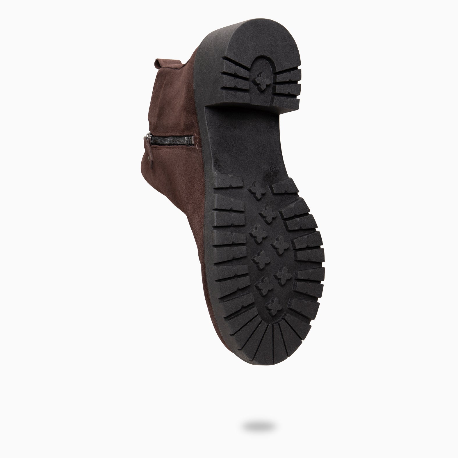 POP - Botín de piel hidrófugo MARRON