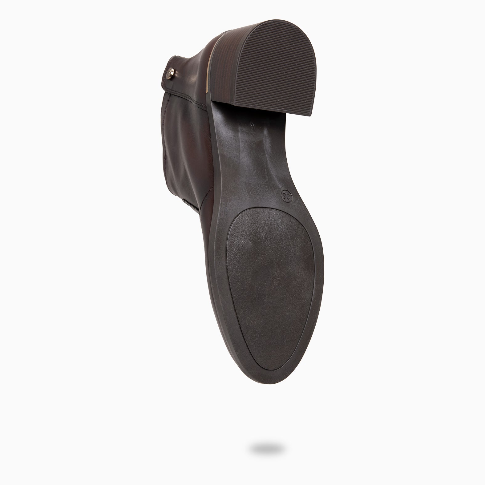 NIXIE – botines de tacón bajo para mujer MARRON