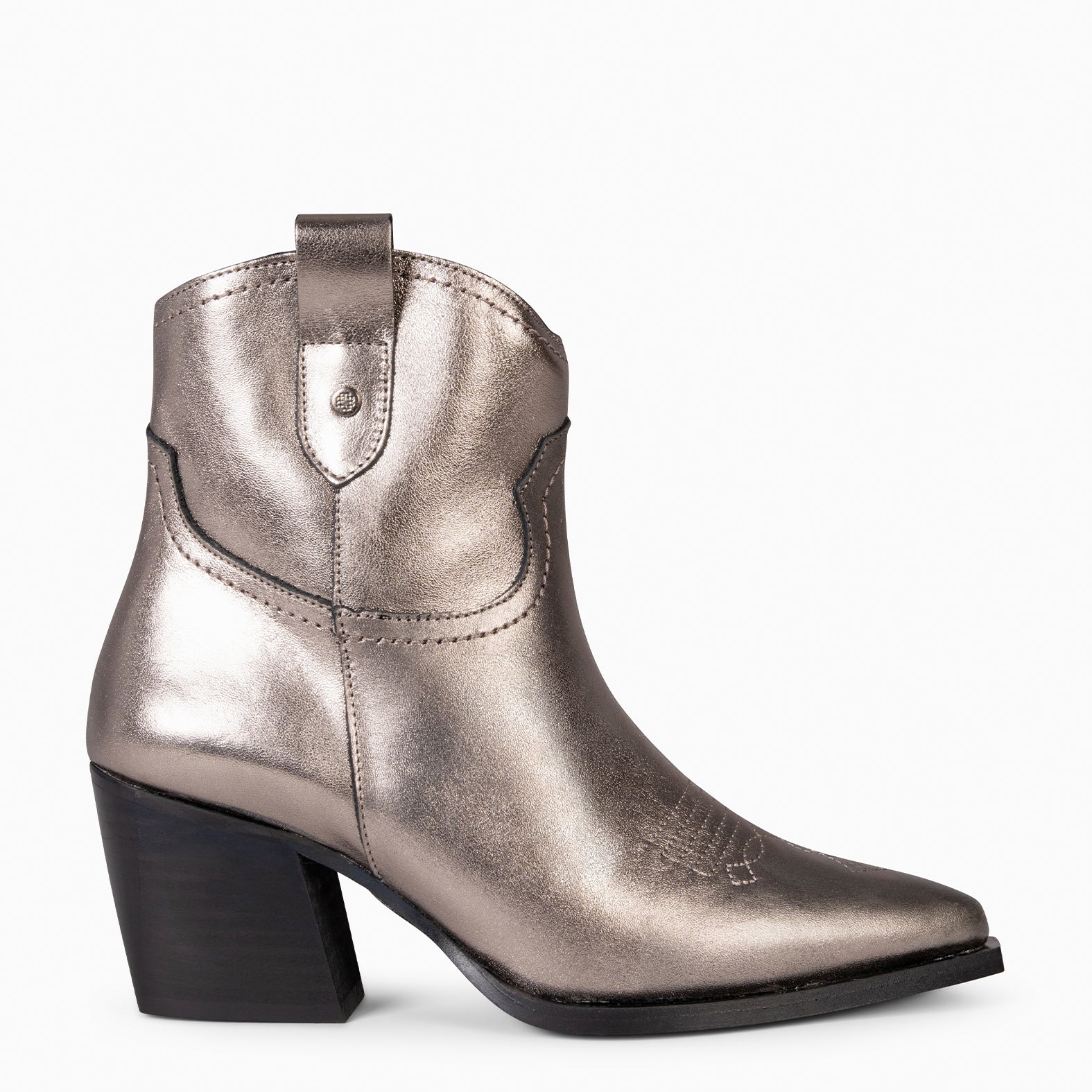 COLORADO - Bottines cowboy pour femme ARGENTÉ