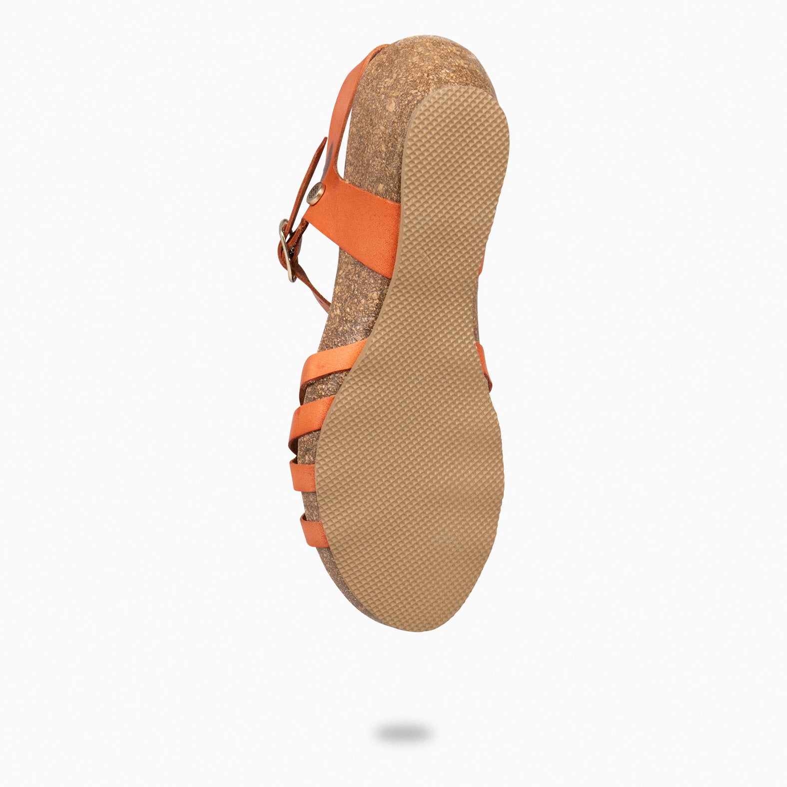 HANAE - ORANGE BIO Multi-strap crossed sandals