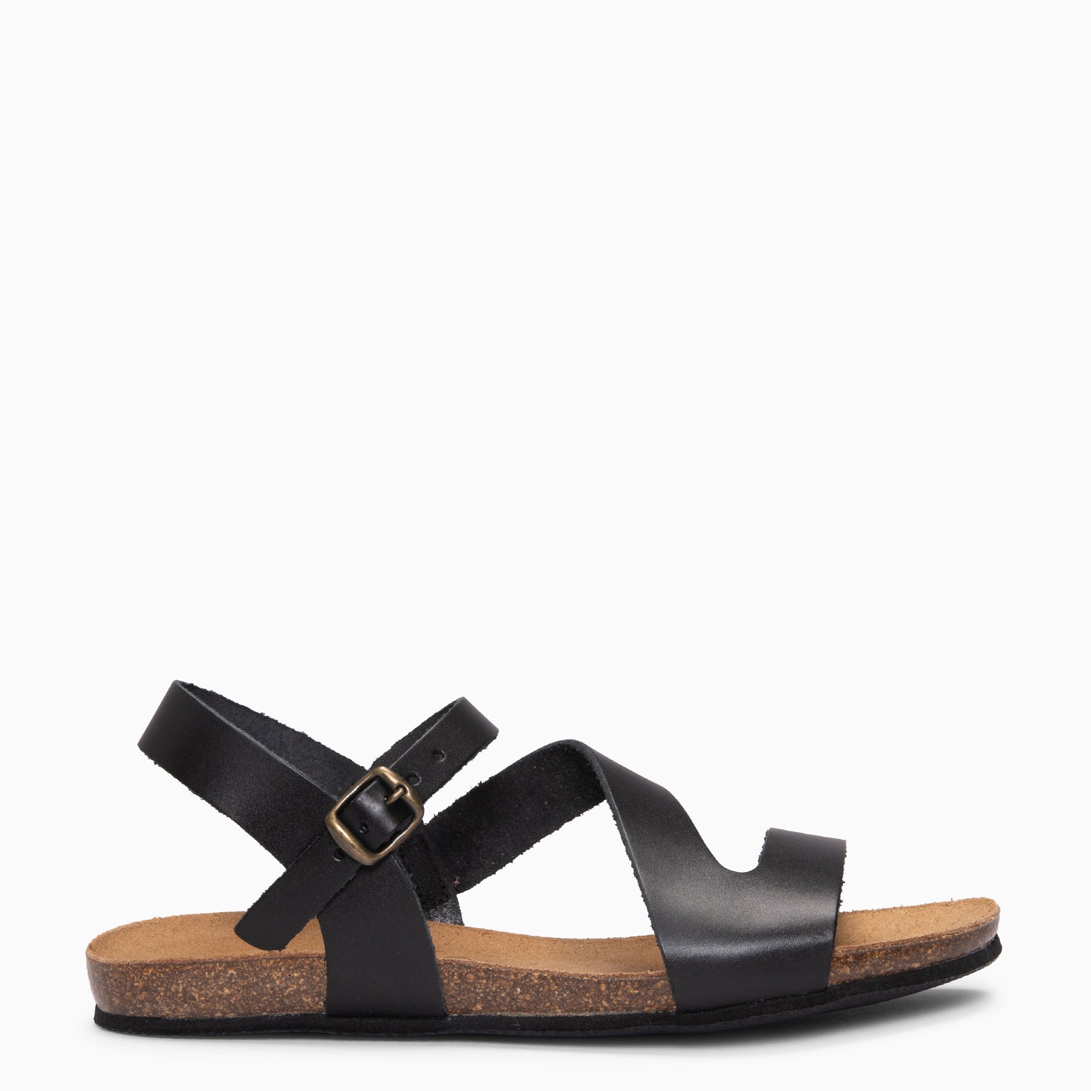LIS - BLACK Bio leather sandals