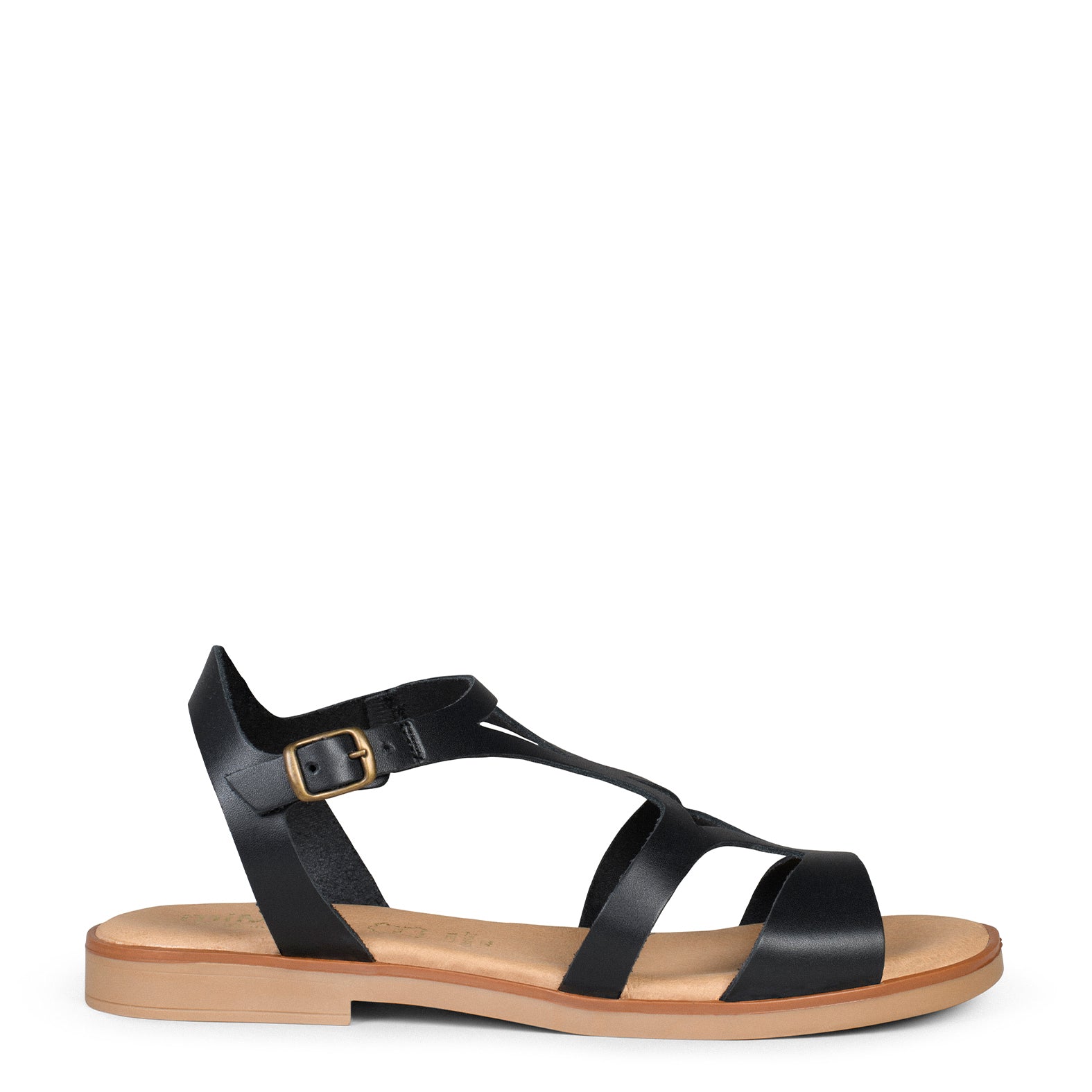 BAMBÚ – NEGRO FLAT SANDALS